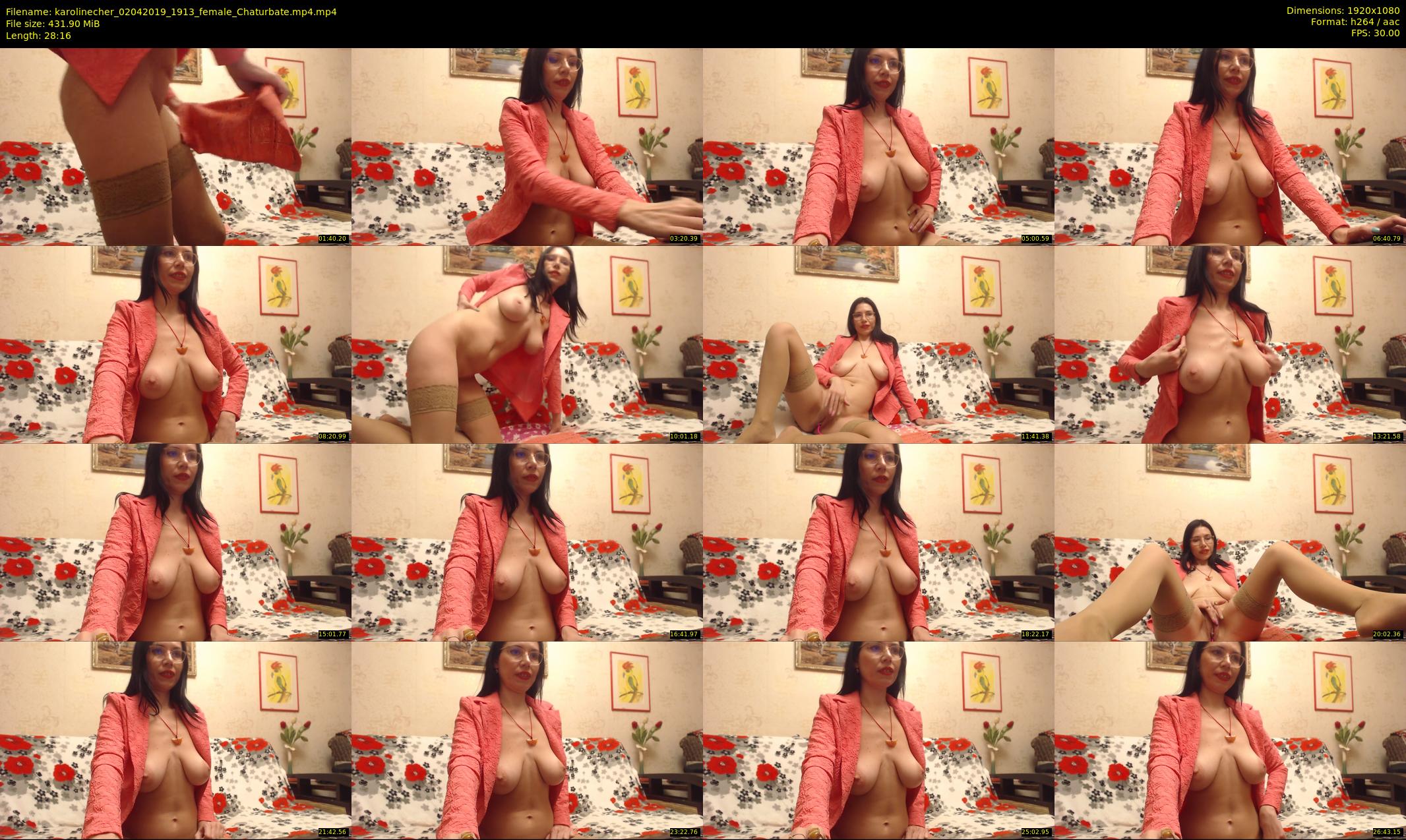 karolinecher — 29 minute Chaturbate female cam show recording, 1080p, Apr 2, 2019