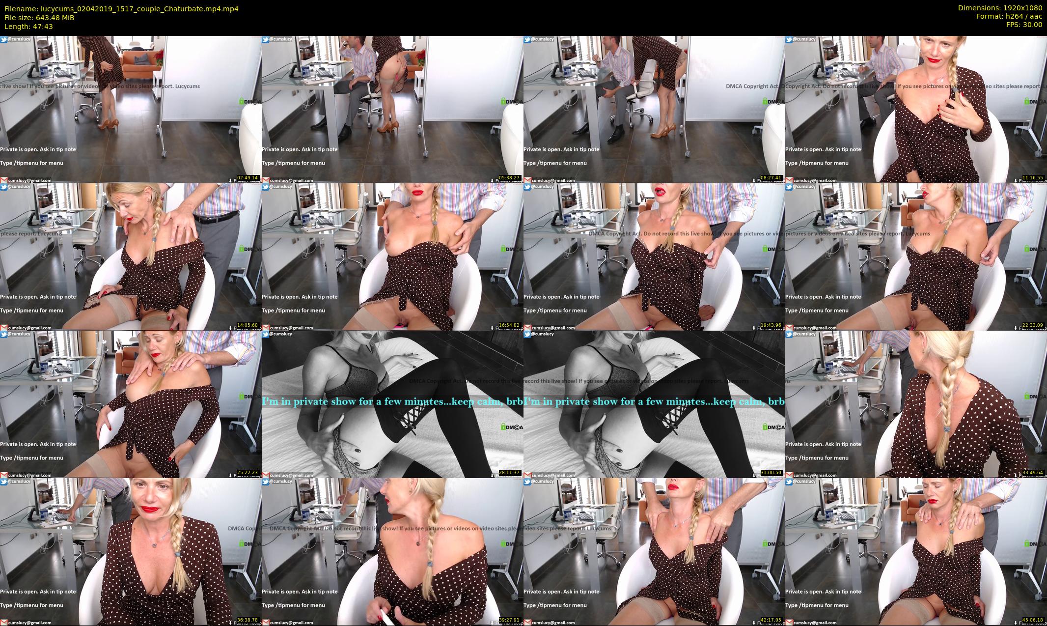 lucycums — 48 minute Chaturbate couple cam show recording, 1080p, Apr 2, 2019