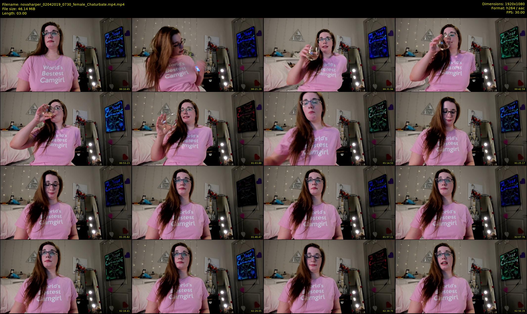 novaharper — 3 minute Chaturbate female cam show recording, 1080p, Apr 2, 2019