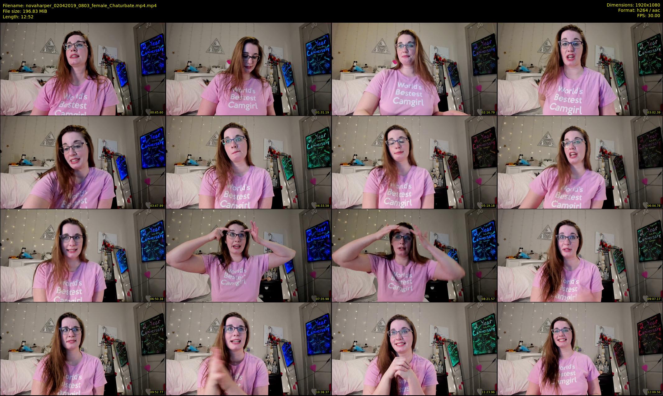 novaharper — 13 minute Chaturbate female cam show recording, 1080p, Apr 2, 2019