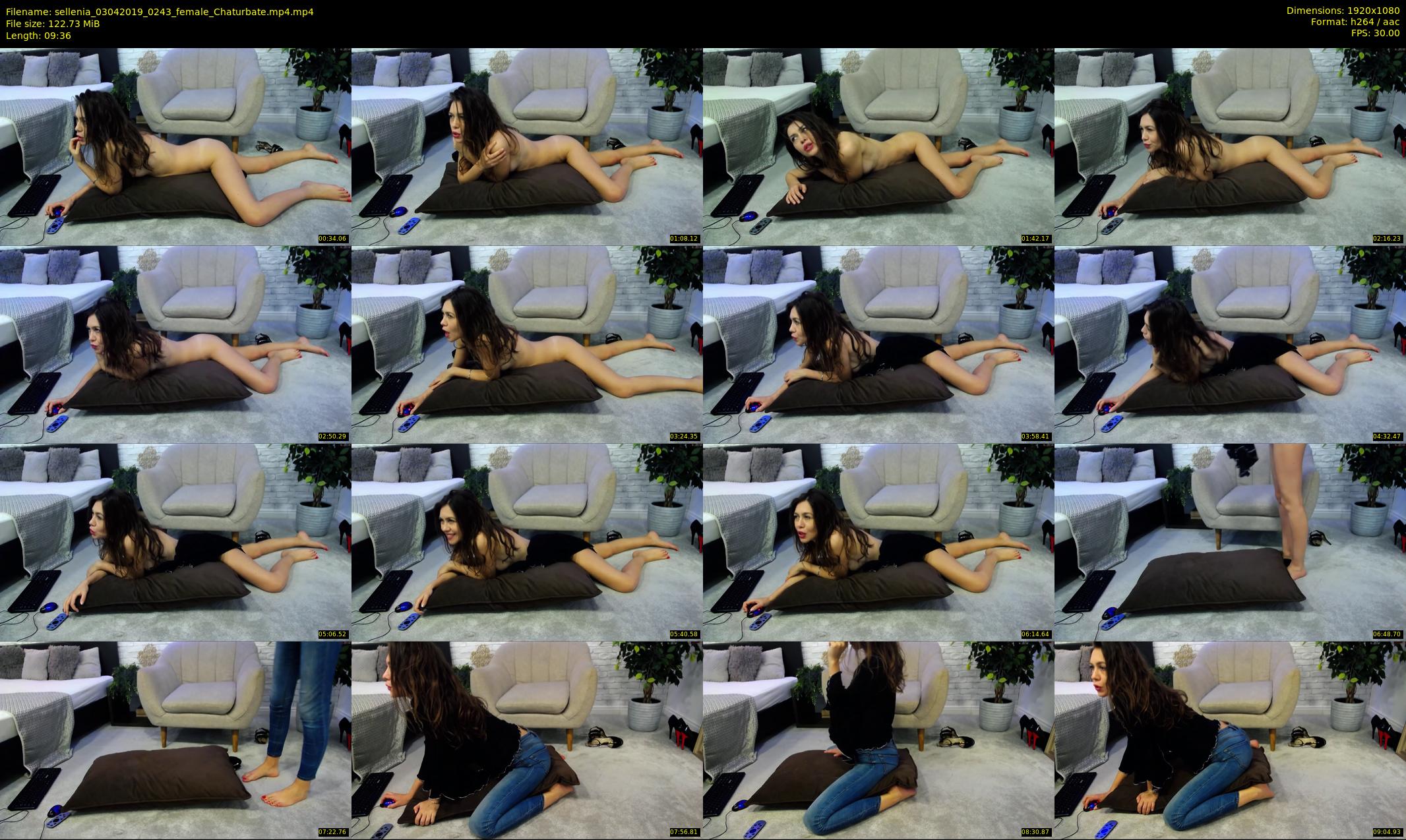 sellenia — 10 minute Chaturbate female cam show recording, 1080p, Apr 3, 2019