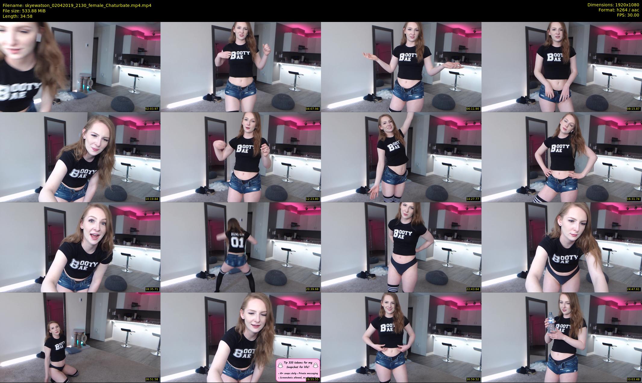 skyewatson — 35 minute Chaturbate female cam show recording, 1080p, Apr 2, 2019