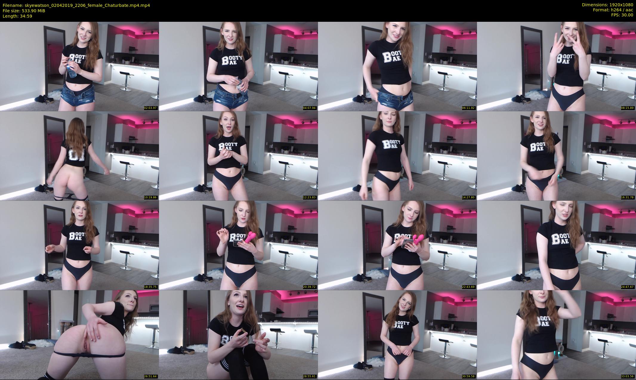 skyewatson — 35 minute Chaturbate female cam show recording, 1080p, Apr 2, 2019