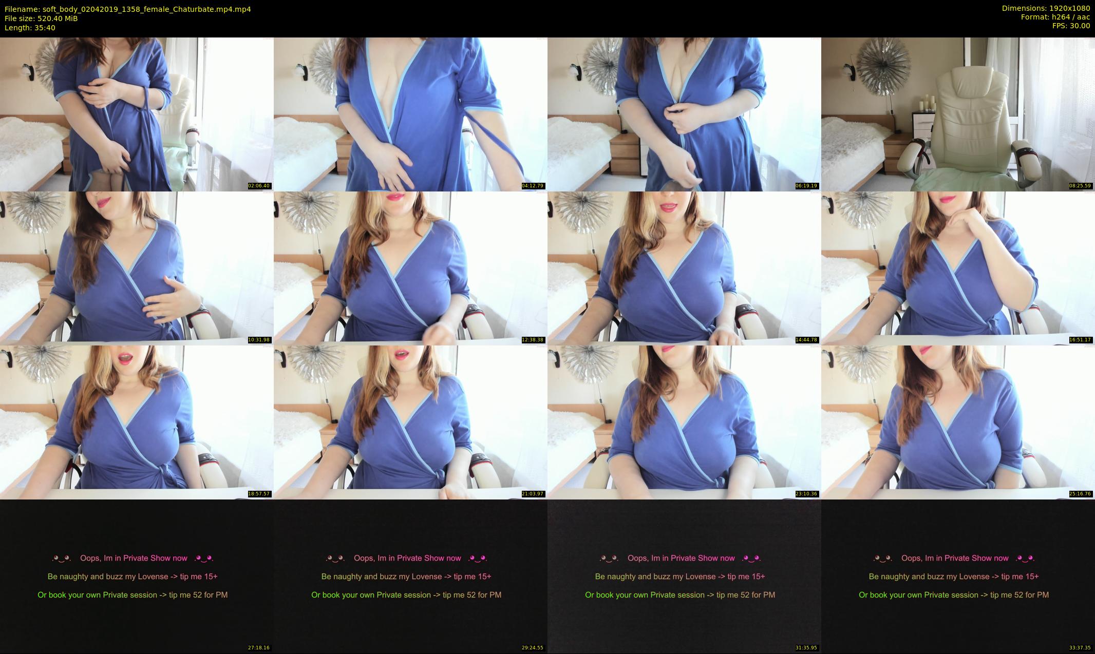soft_body — 36 minute Chaturbate female cam show recording, 1080p, Apr 2, 2019