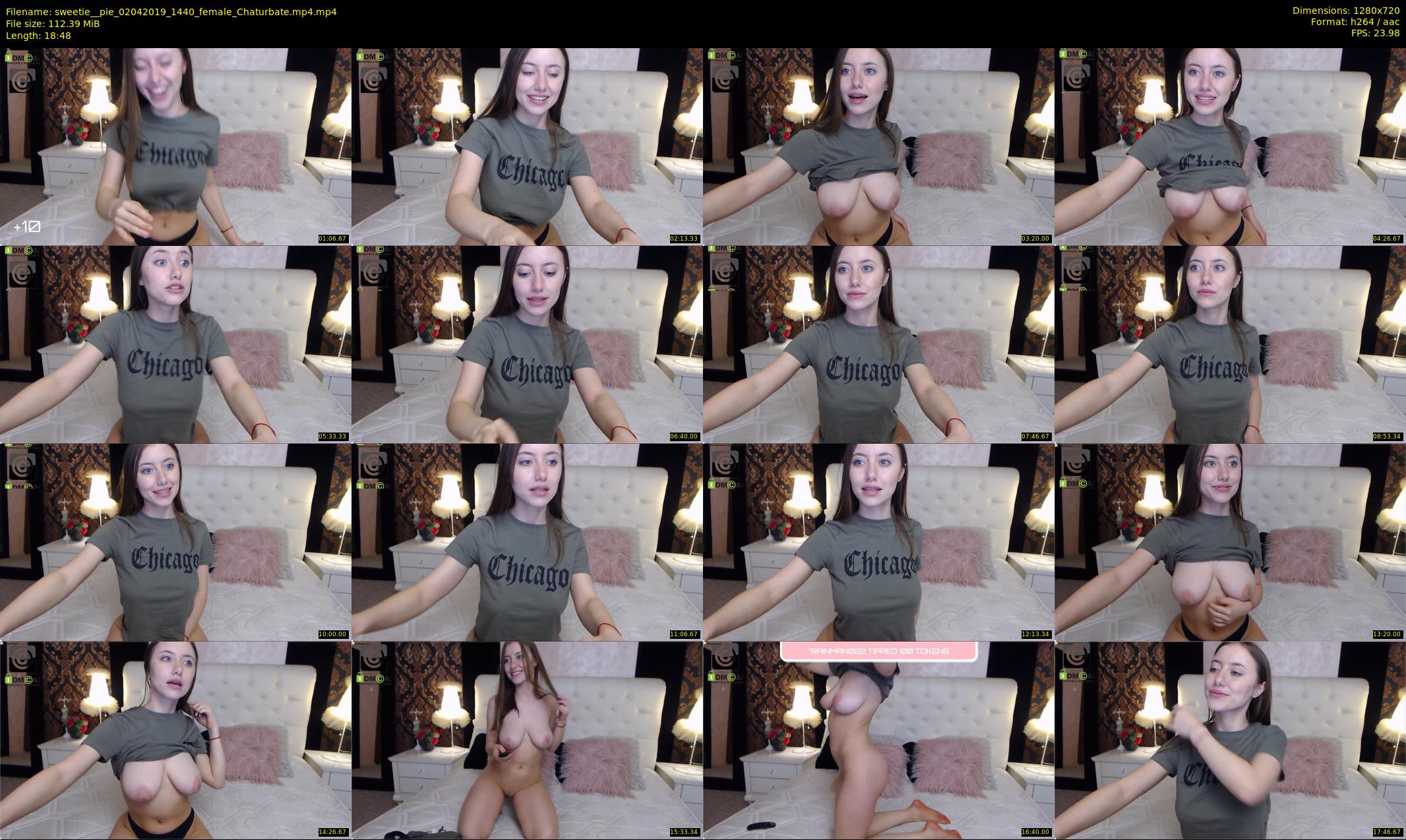 sweetie__pie — 19 minute Chaturbate female cam show recording, 720p, Apr 2, 2019