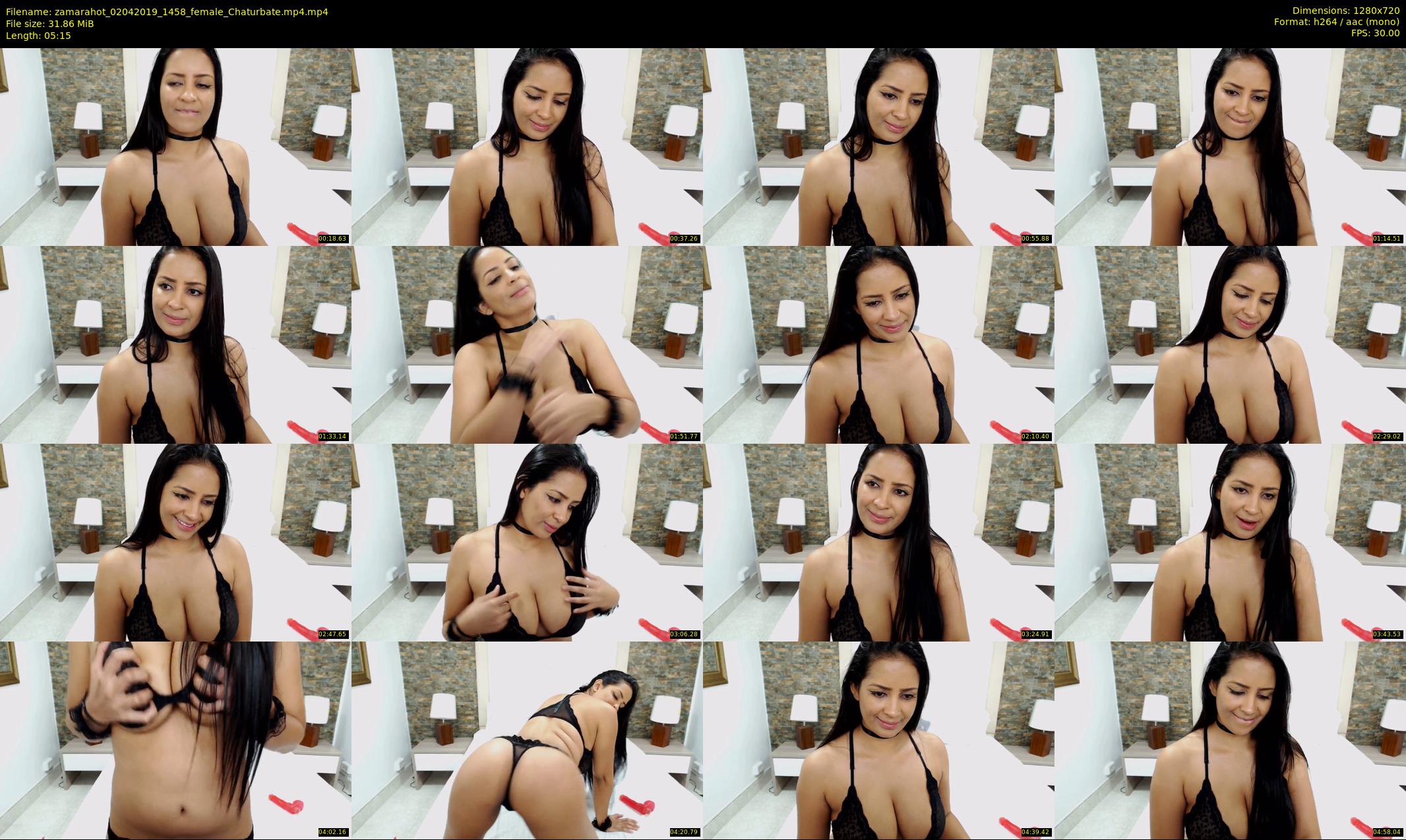 zamarahot — 6 minute Chaturbate female cam show recording, 720p, Apr 2, 2019