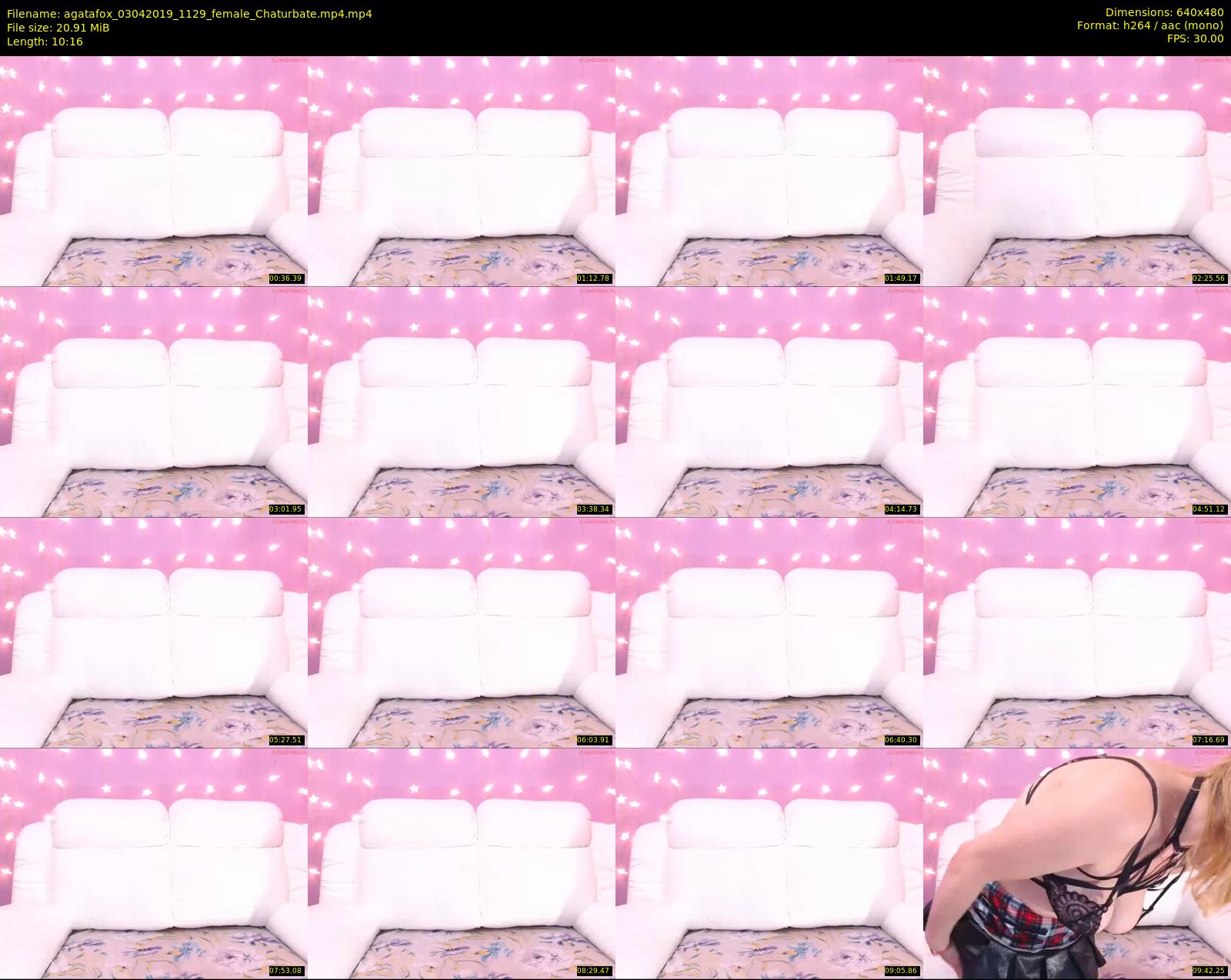 agatafox — 11 minute Chaturbate female cam show recording, 480p, Apr 3, 2019