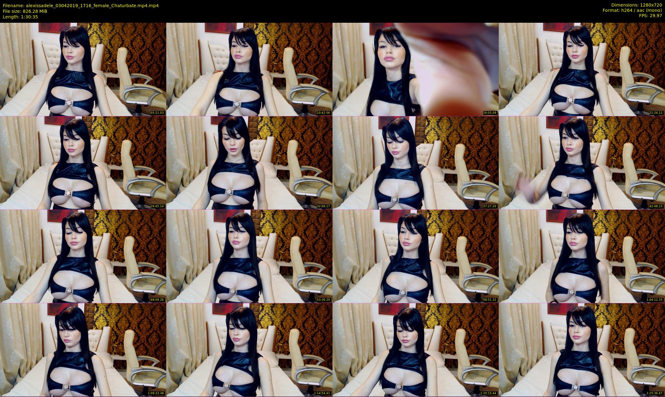 alexissadele — 91 minute Chaturbate female cam show recording, 720p, Apr 3, 2019