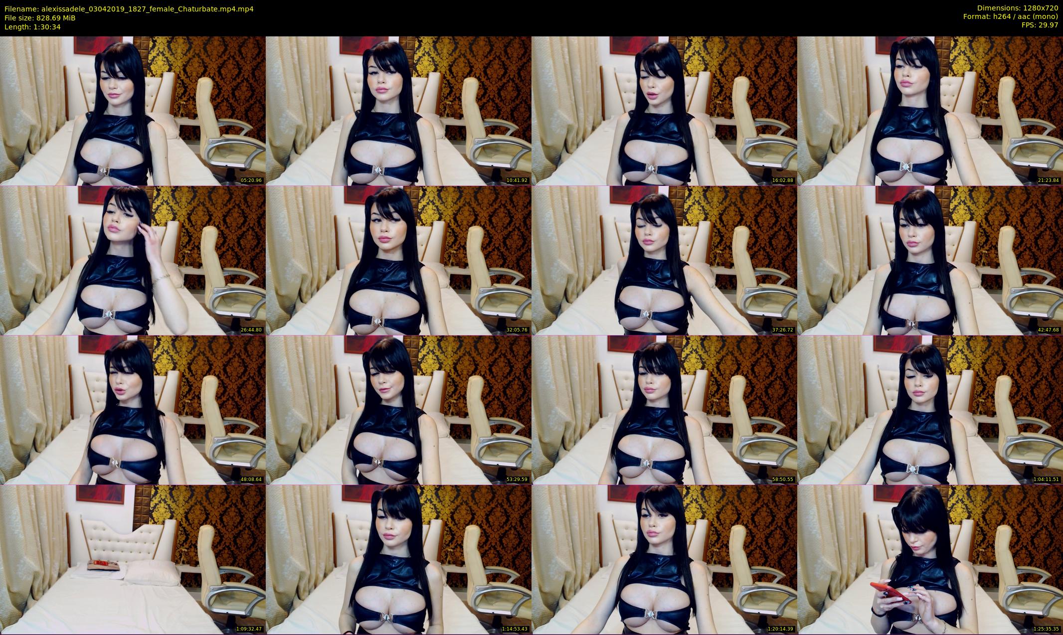 alexissadele — 91 minute Chaturbate female cam show recording, 720p, Apr 3, 2019