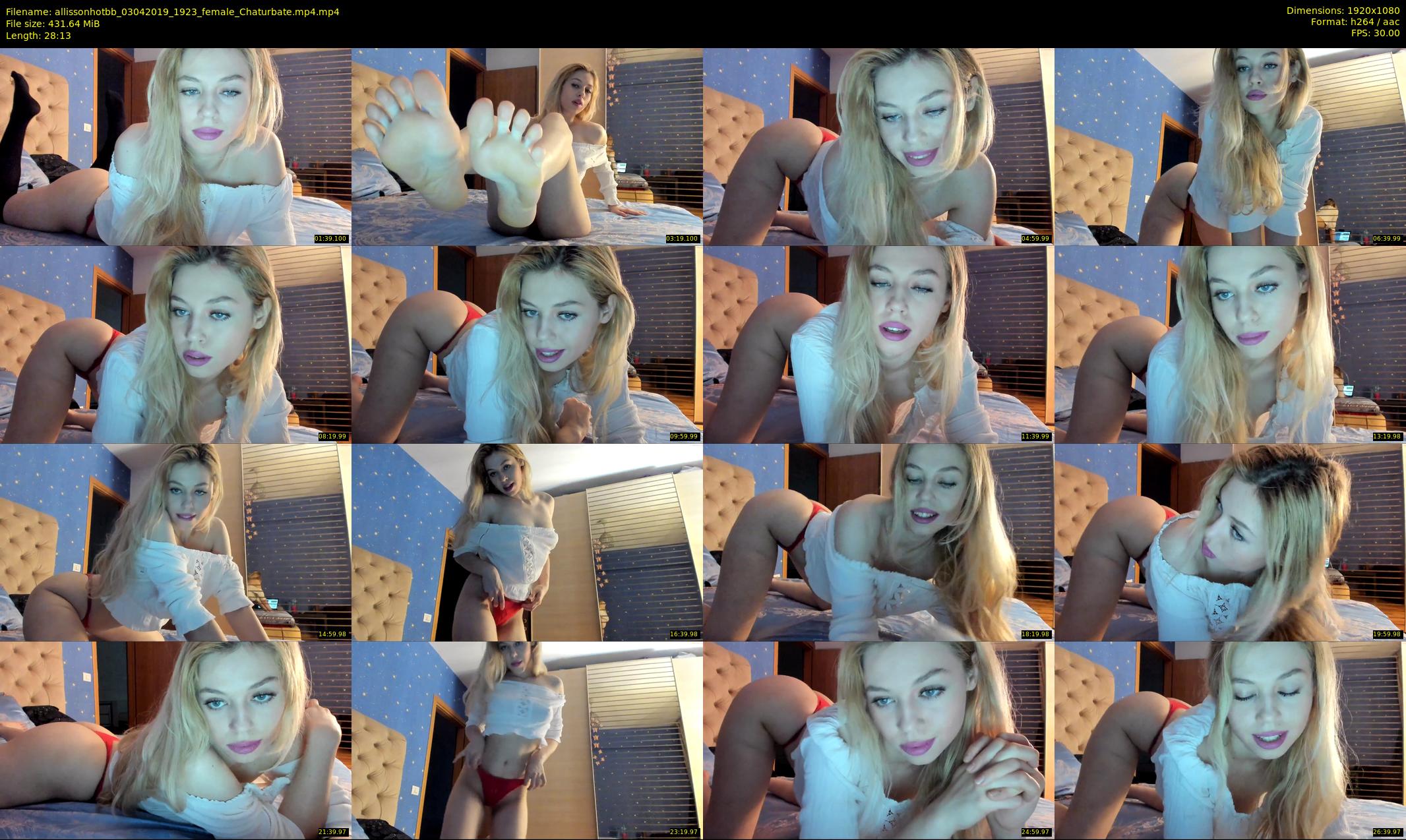 allissonhotbb — 29 minute Chaturbate female cam show recording, 1080p, Apr 3, 2019