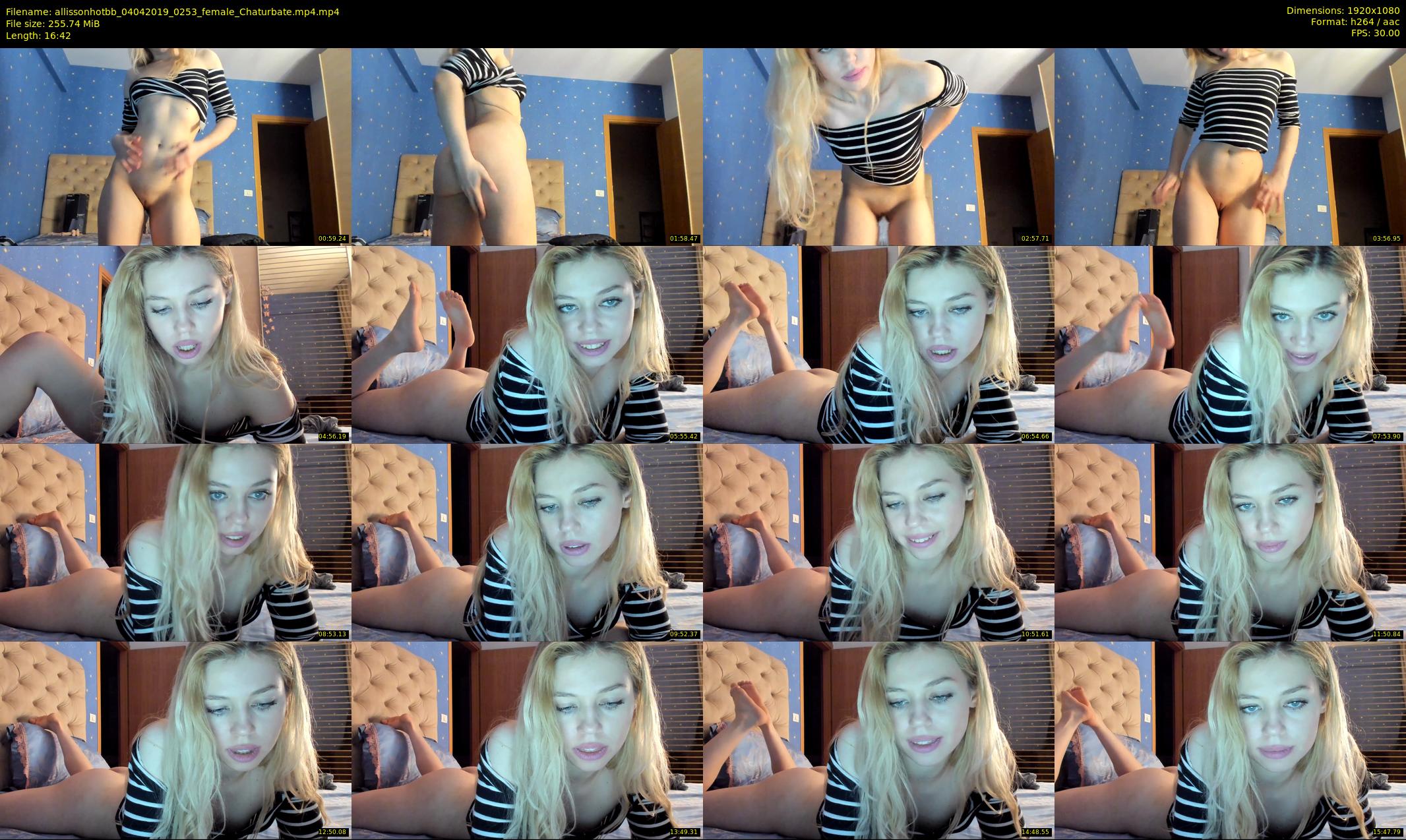 allissonhotbb — 17 minute Chaturbate female cam show recording, 1080p, Apr 4, 2019