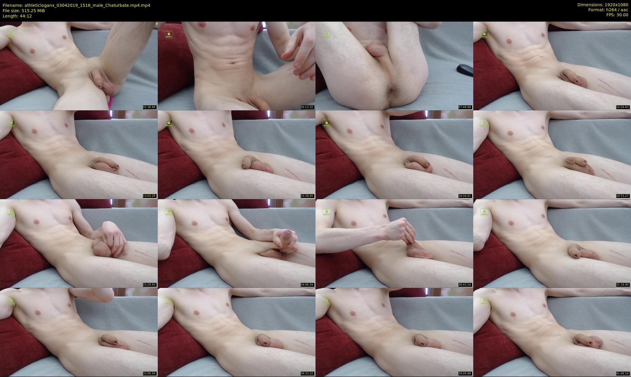 athleticloganx — 45 minute Chaturbate male cam show recording, 1080p, Apr 3, 2019