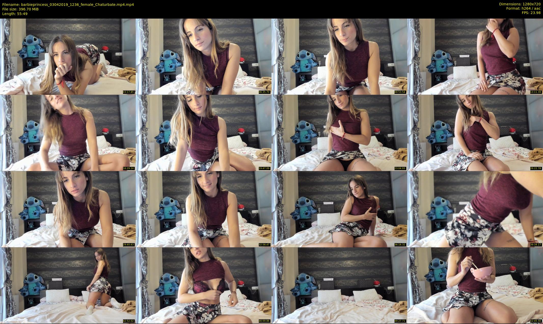 barbieprincess — 56 minute Chaturbate female cam show recording, 720p, Apr 3, 2019