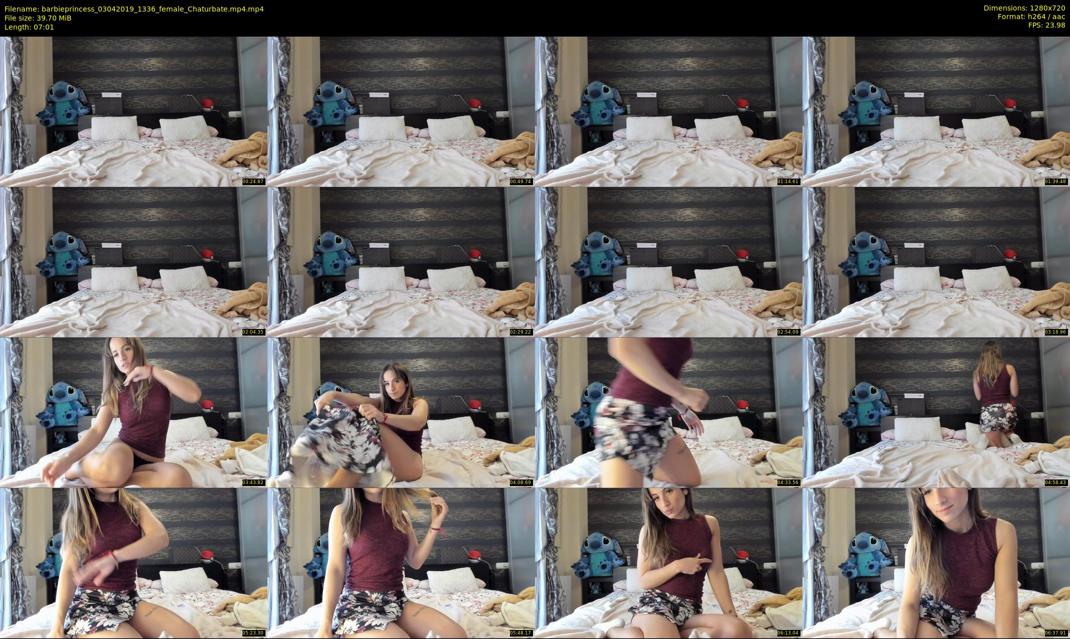 barbieprincess — 8 minute Chaturbate female cam show recording, 720p, Apr 3, 2019
