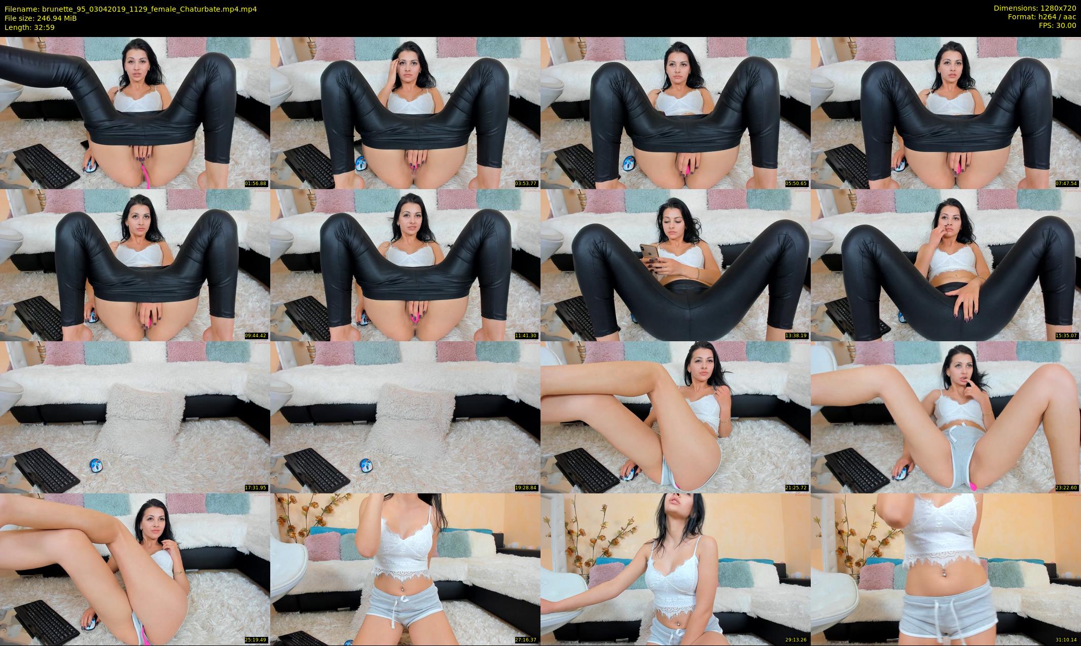 brunette_95 — 33 minute Chaturbate female cam show recording, 720p, Apr 3, 2019