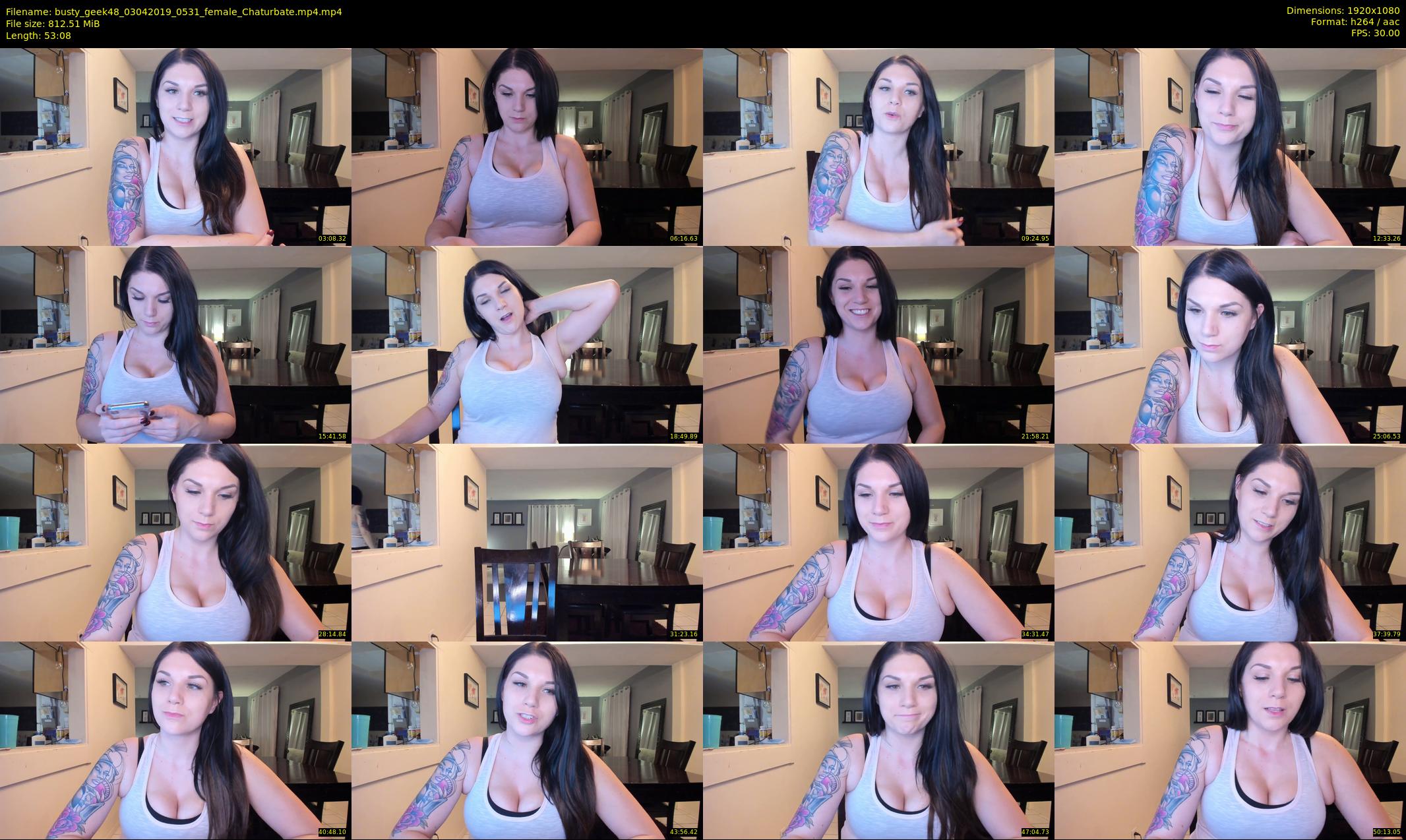 busty_geek48 — 54 minute Chaturbate female cam show recording, 1080p, Apr 3, 2019