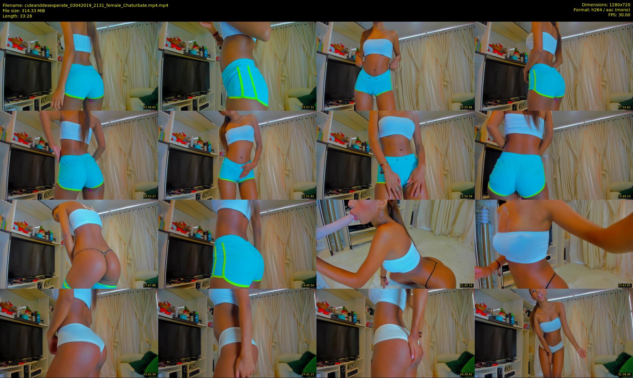 cuteanddesesperate — 34 minute Chaturbate female cam show recording, 720p, Apr 3, 2019