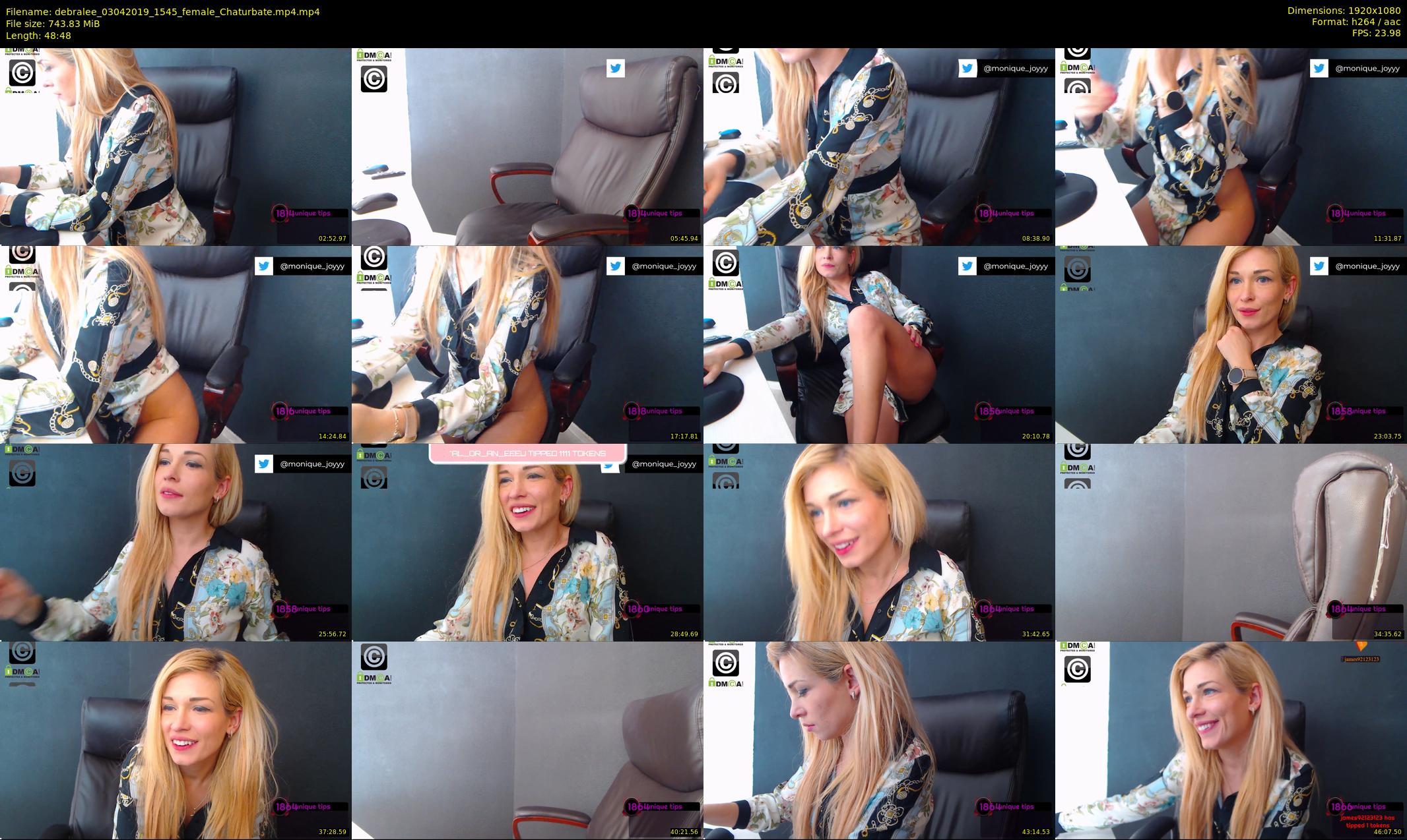 debralee — 49 minute Chaturbate female cam show recording, 1080p, Apr 3, 2019