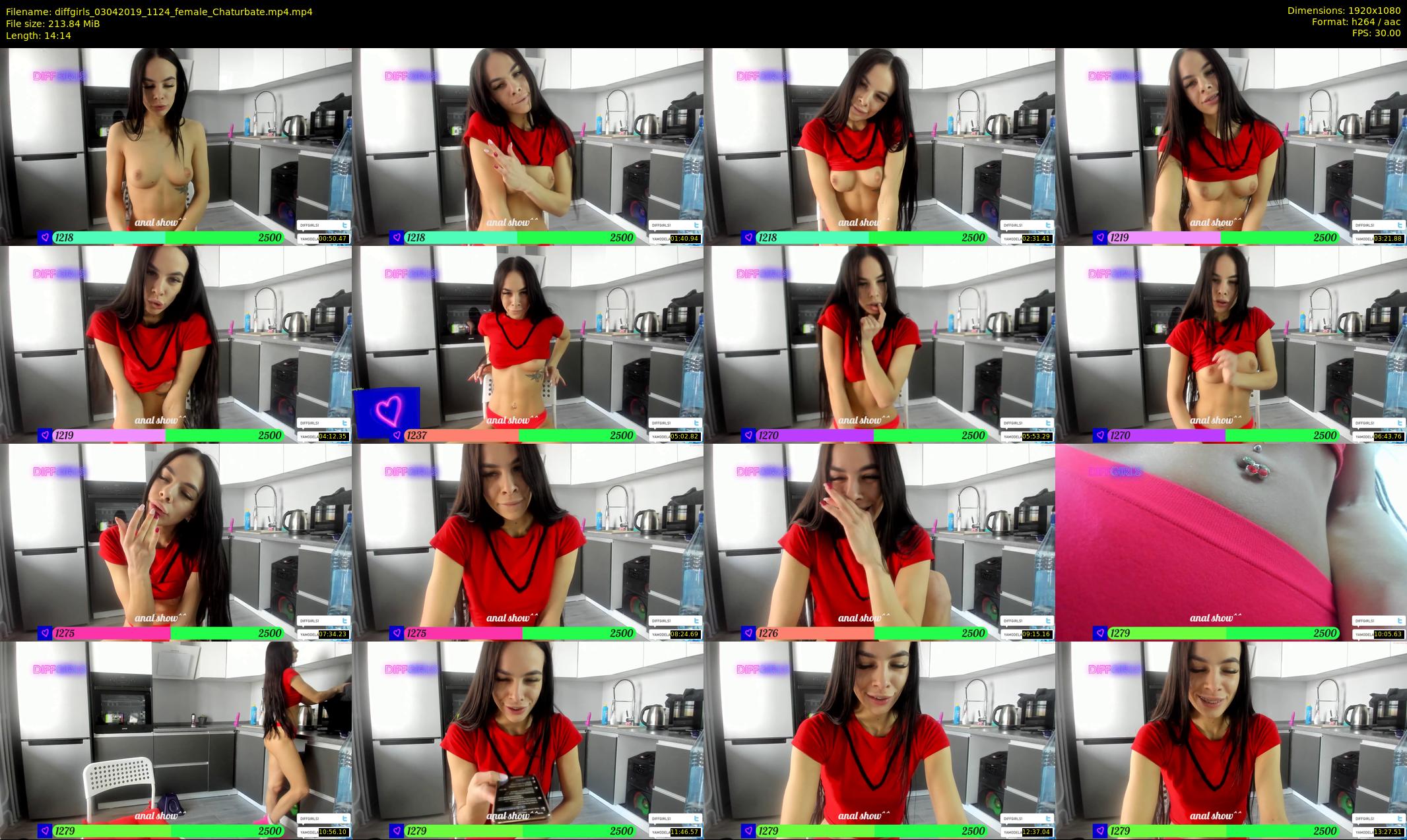 diffgirls — 15 minute Chaturbate female cam show recording, 1080p, Apr 3, 2019
