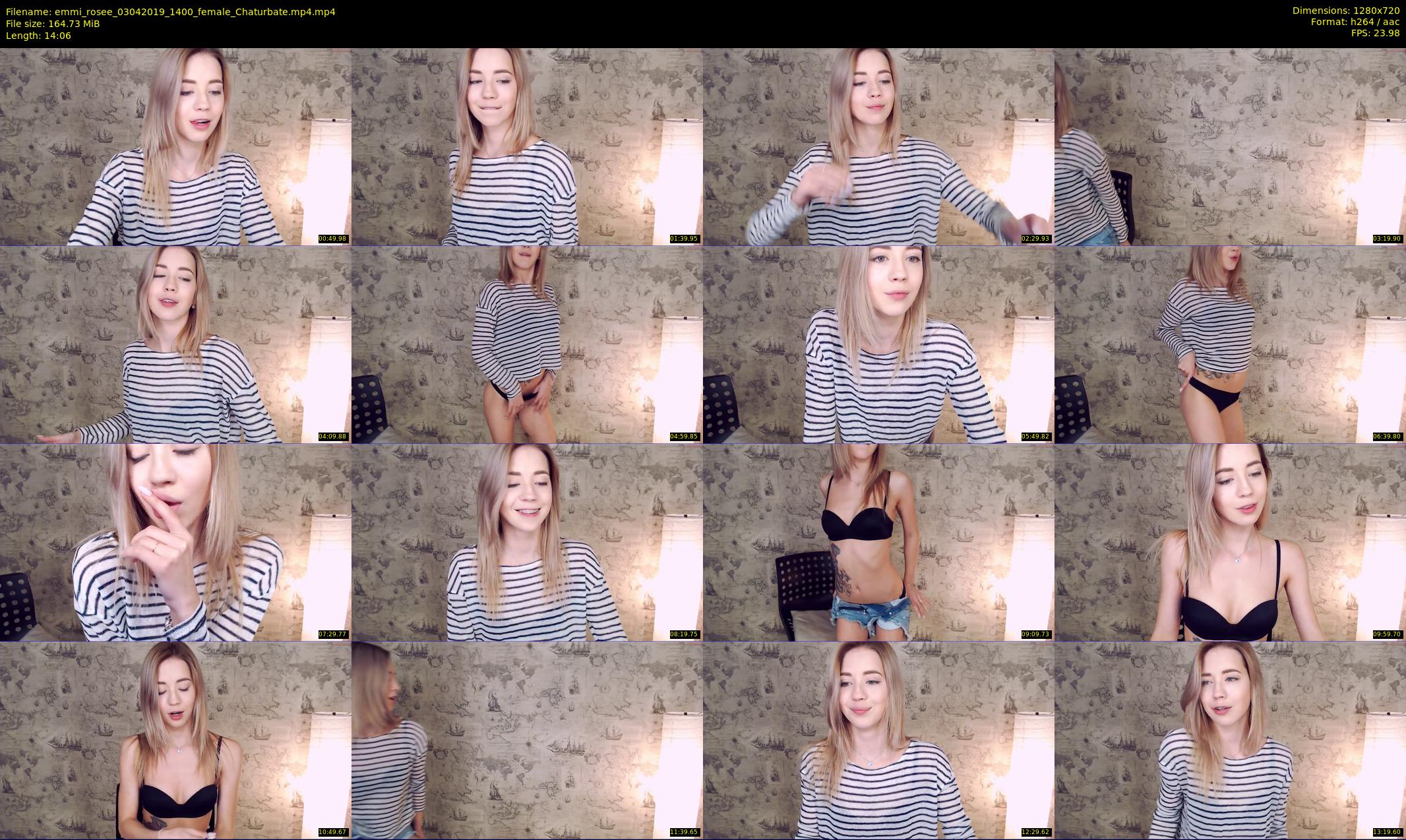 emmi_rosee — 15 minute Chaturbate female cam show recording, 720p, Apr 3, 2019