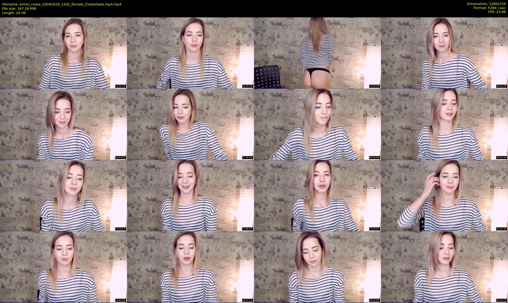 emmi_rosee — 21 minute Chaturbate female cam show recording, 720p, Apr 3, 2019