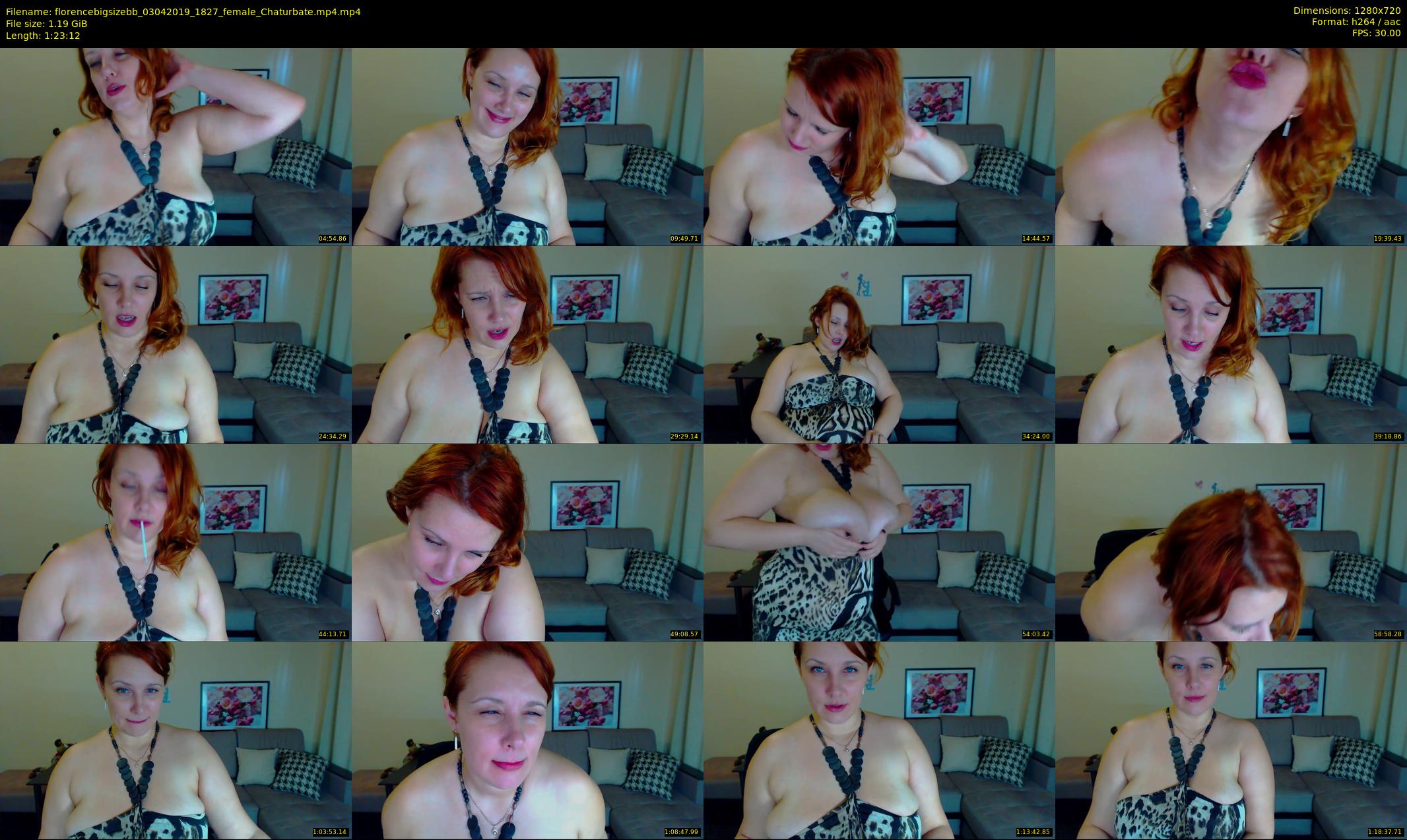 florencebigsizebb — 84 minute Chaturbate female cam show recording, 720p, Apr 3, 2019