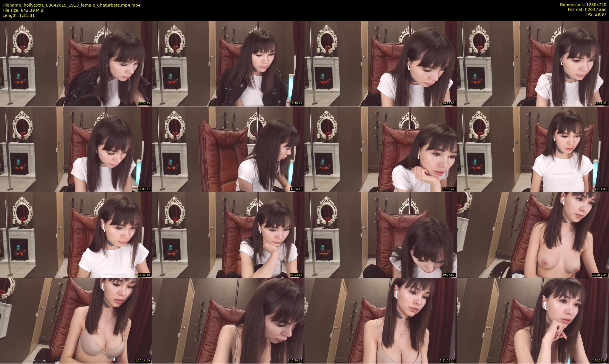 hollyextra — 92 minute Chaturbate female cam show recording, 720p, Apr 3, 2019