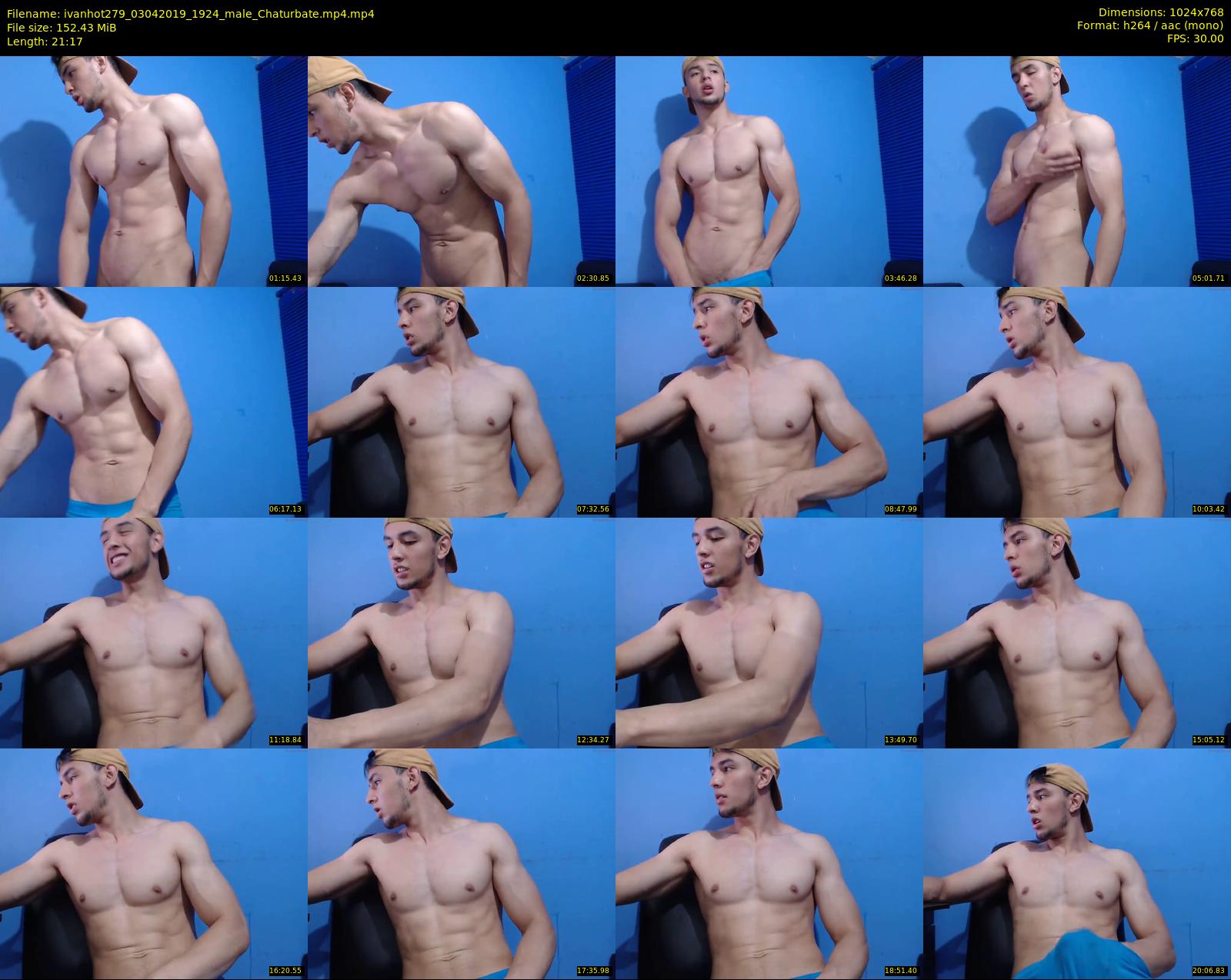 ivanhot279 — 22 minute Chaturbate male cam show recording, 720p, Apr 3, 2019