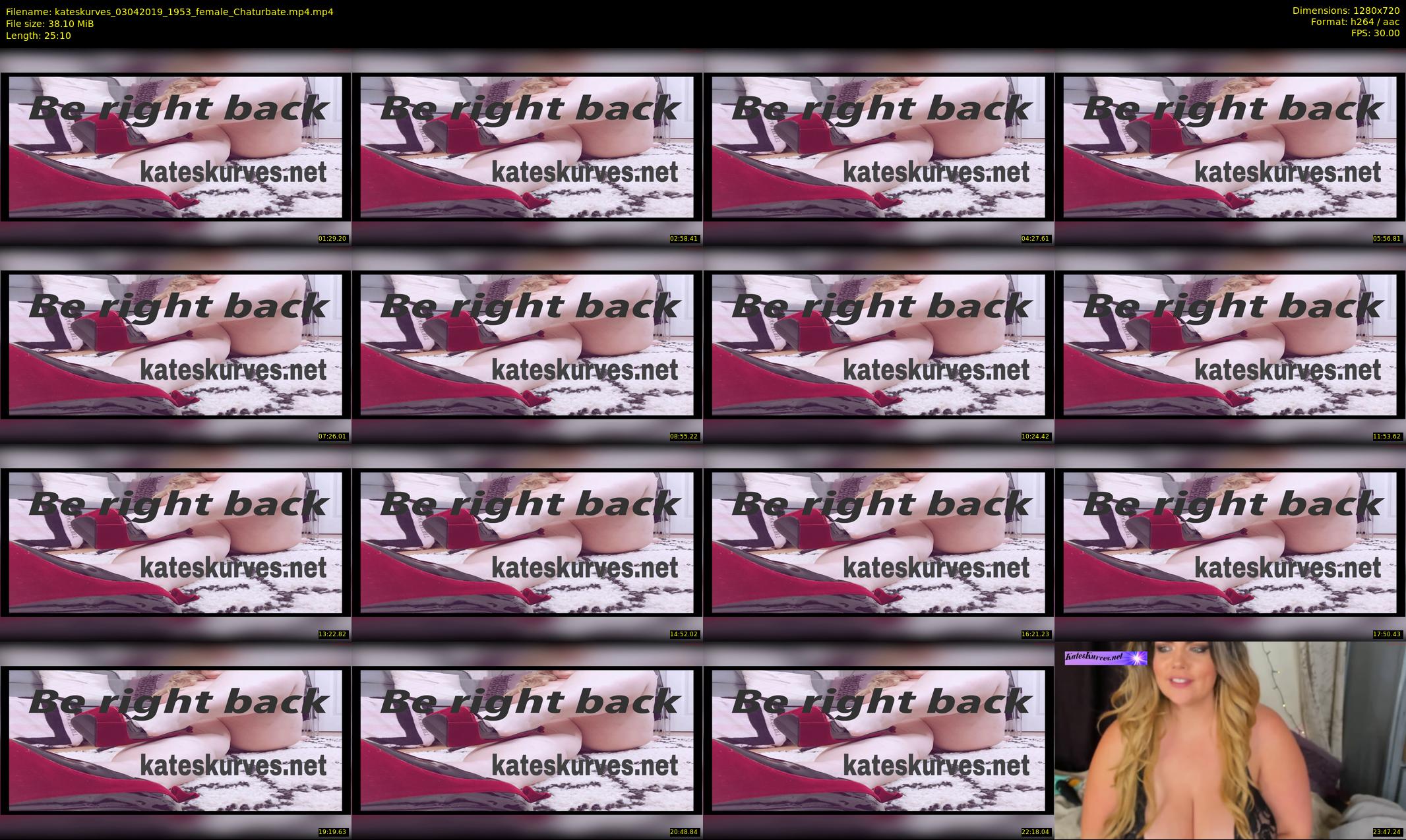 kateskurves — 26 minute Chaturbate female cam show recording, 720p, Apr 3, 2019