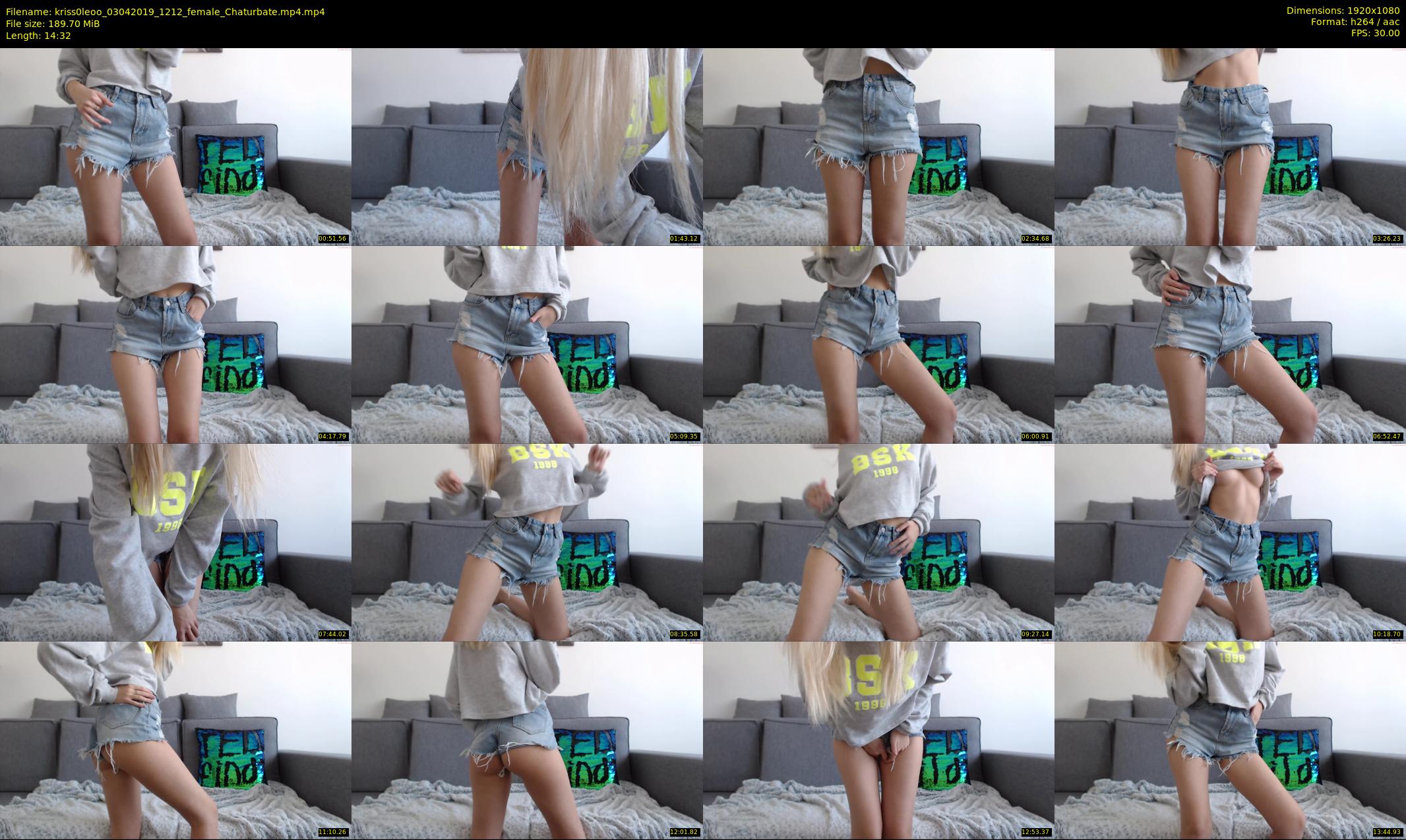 kriss0leoo — 15 minute Chaturbate couple cam show recording, 1080p, Apr 3, 2019