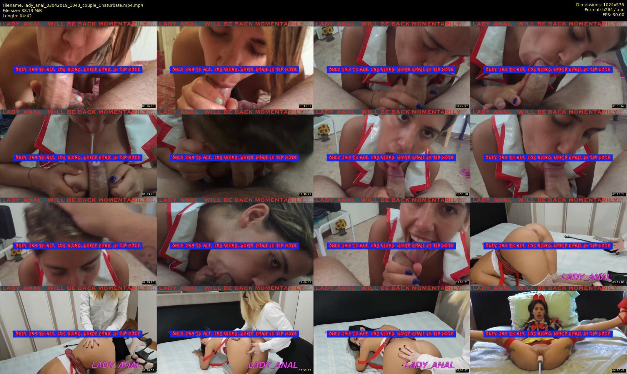 lady_anal — 5 minute Chaturbate female cam show recording, 480p, Apr 3, 2019