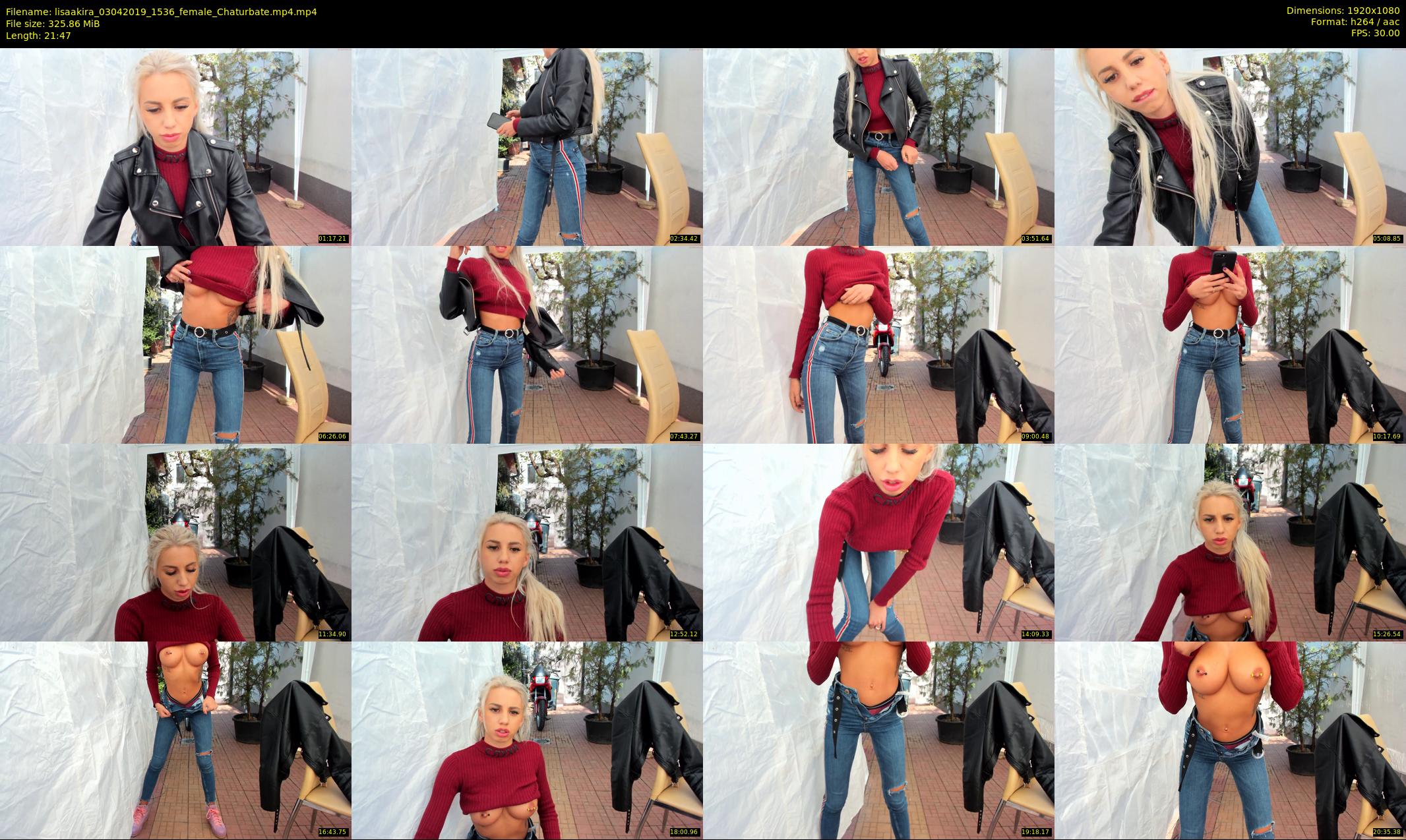 lisaakira — 22 minute Chaturbate female cam show recording, 1080p, Apr 3, 2019