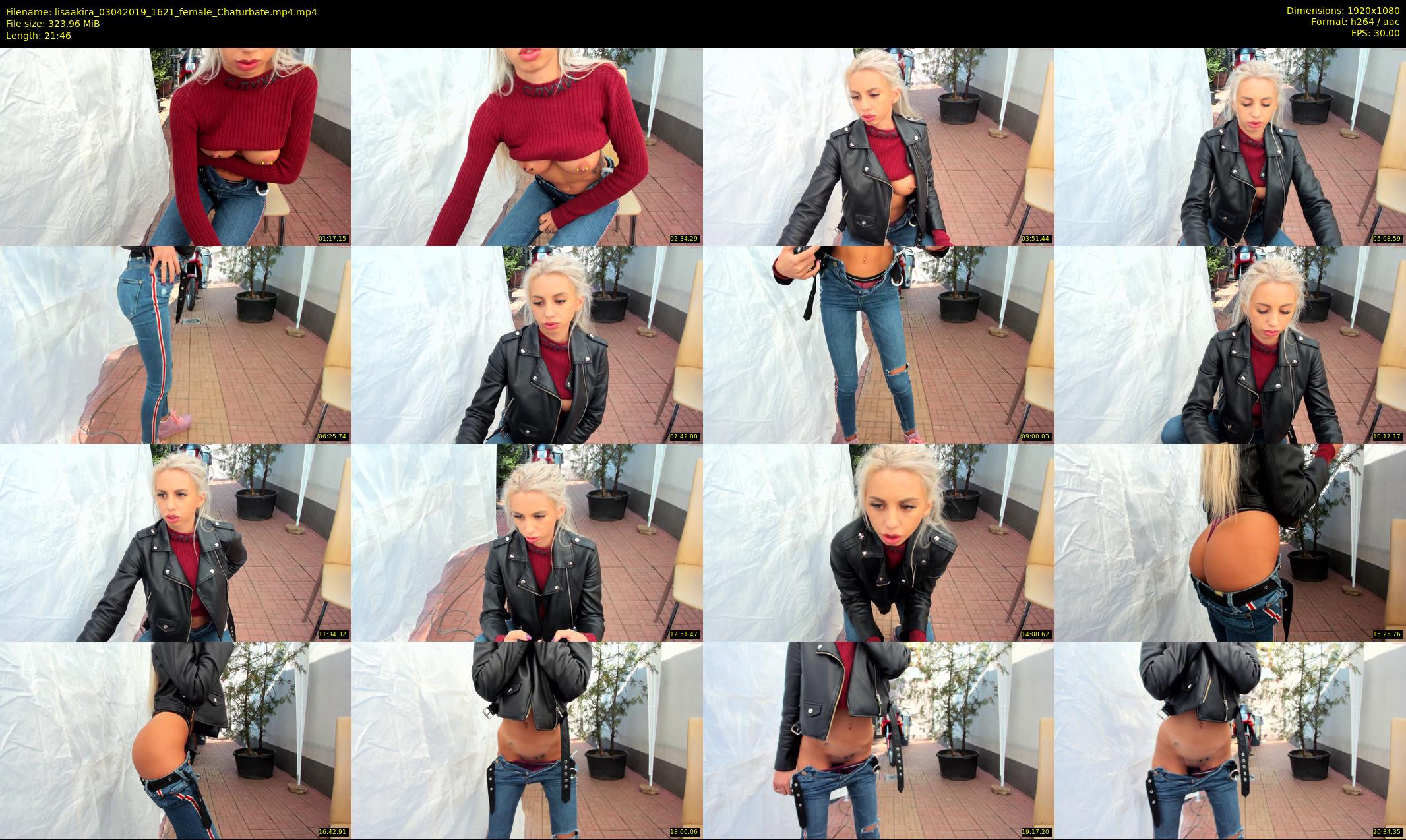 lisaakira — 22 minute Chaturbate female cam show recording, 1080p, Apr 3, 2019