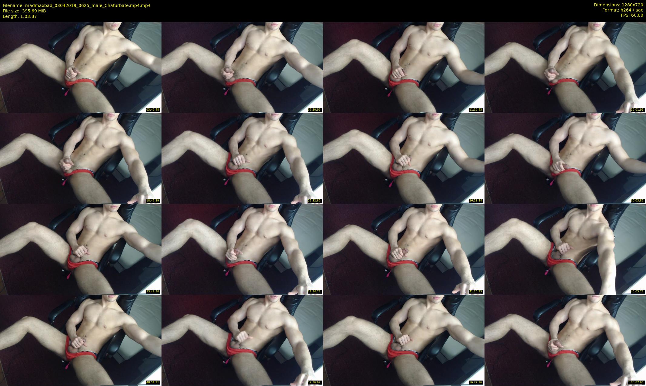 madmaxbad — 64 minute Chaturbate male cam show recording, 720p, Apr 3, 2019
