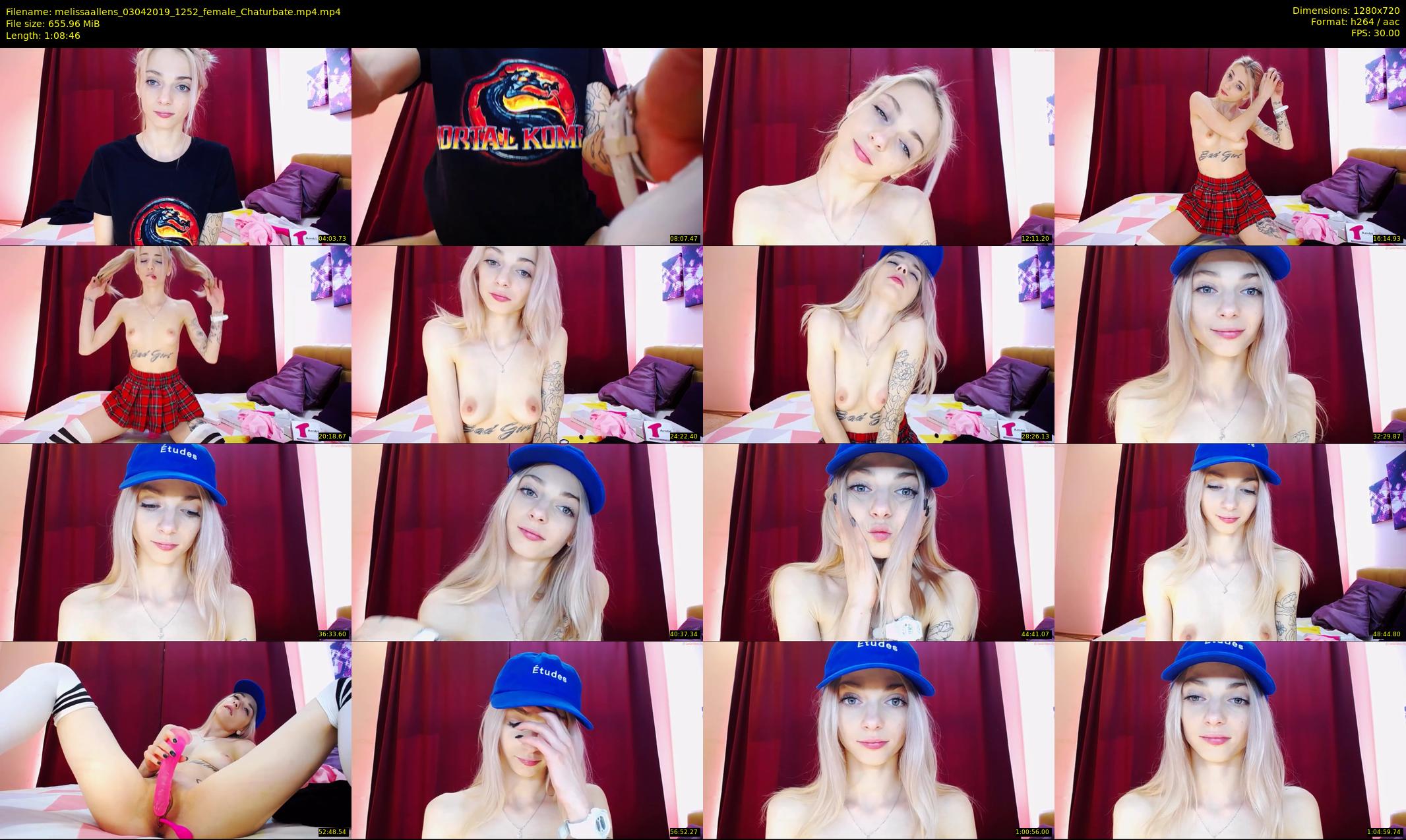 melissaallens — 69 minute Chaturbate female cam show recording, 720p, Apr 3, 2019