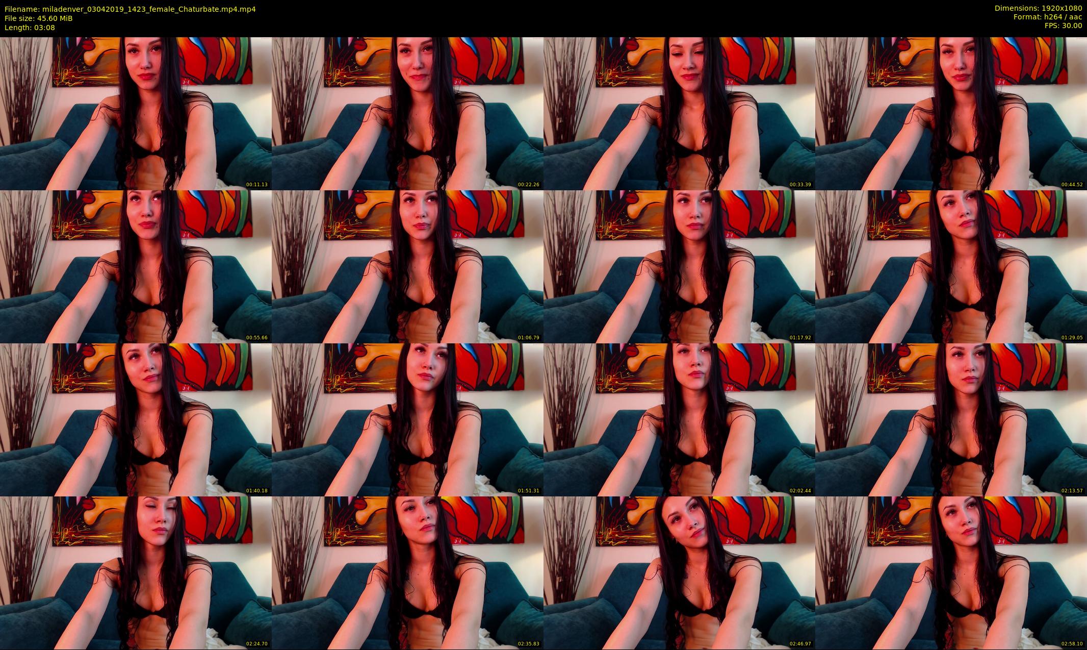miladenver — 4 minute Chaturbate female cam show recording, 1080p, Apr 3, 2019