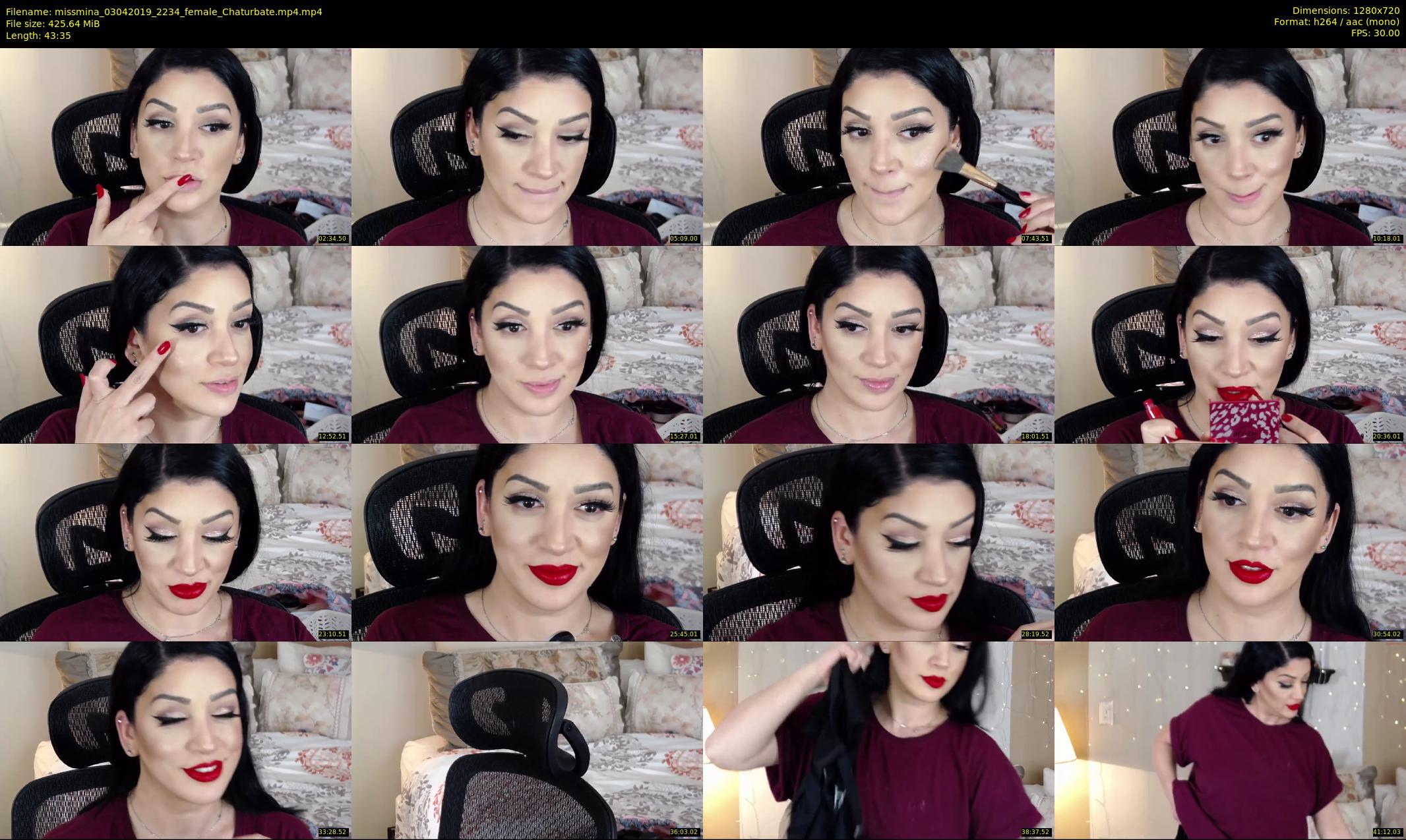 missmina — 44 minute Chaturbate female cam show recording, 720p, Apr 3, 2019