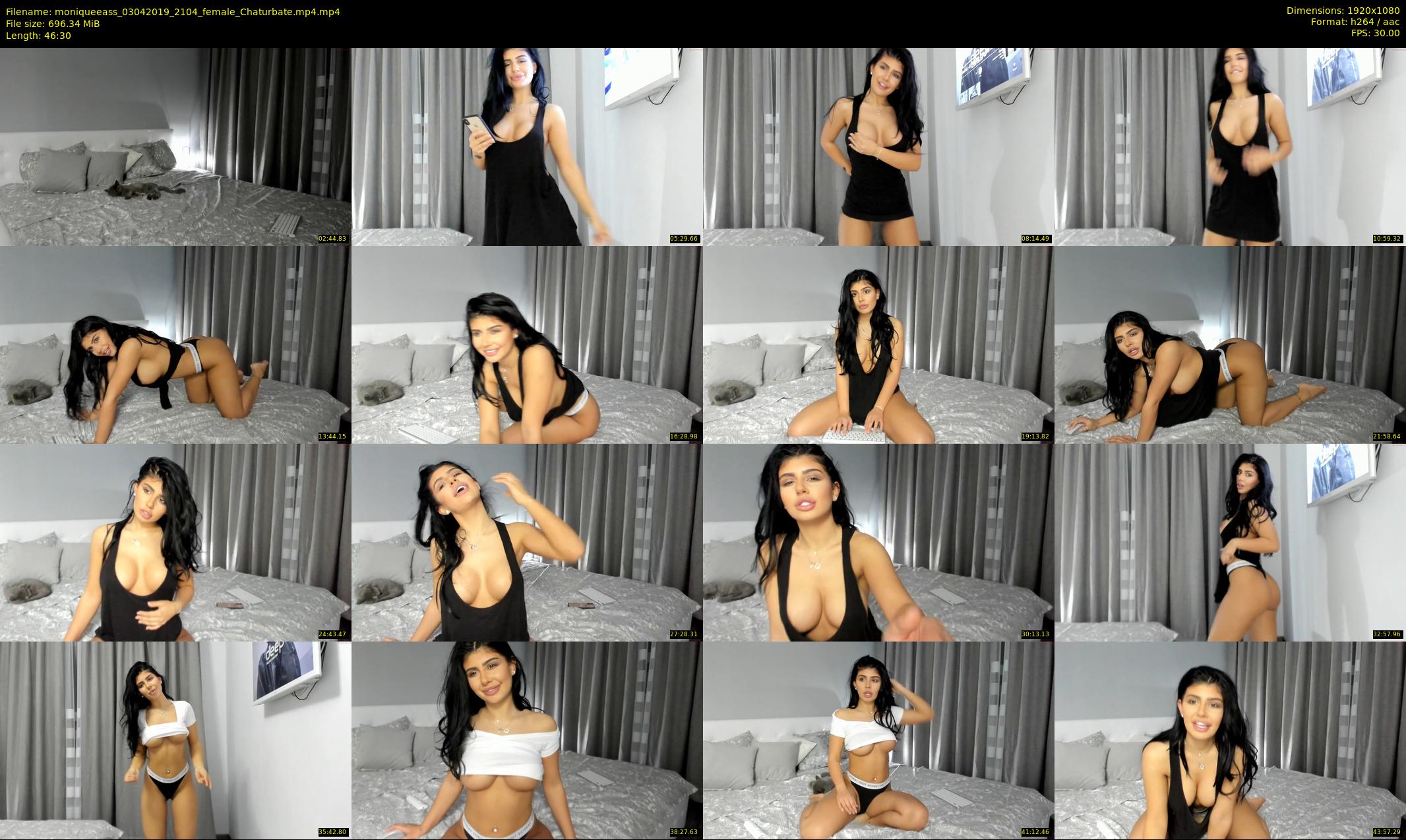 moniqueeass — 47 minute Chaturbate female cam show recording, 1080p, Apr 3, 2019