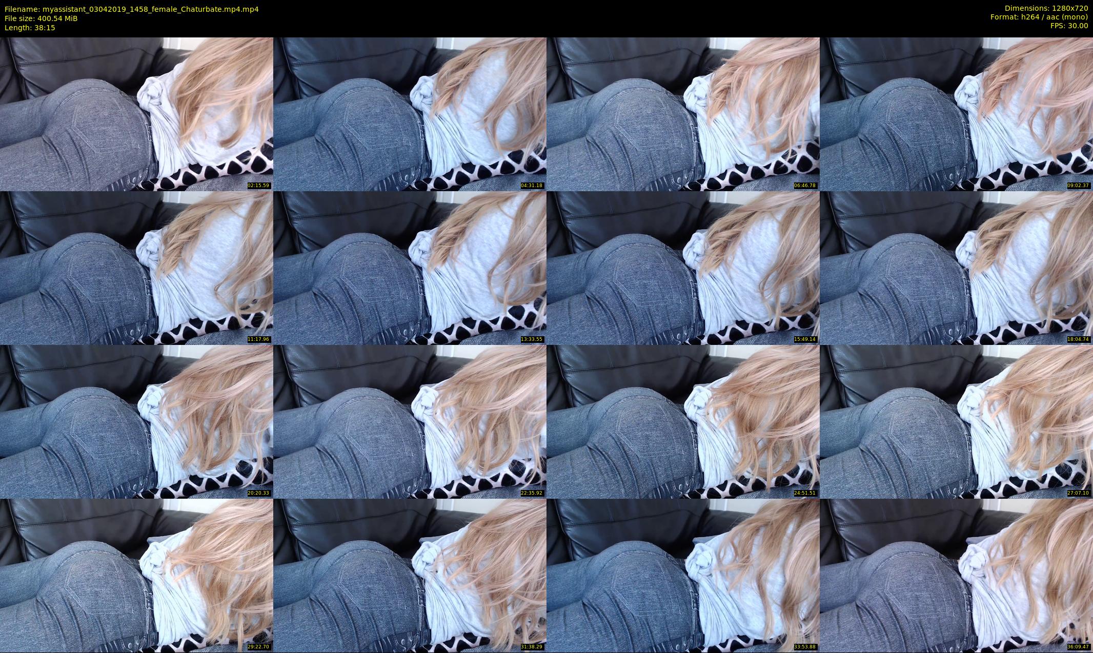 myassistant — 39 minute Chaturbate female cam show recording, 720p, Apr 3, 2019