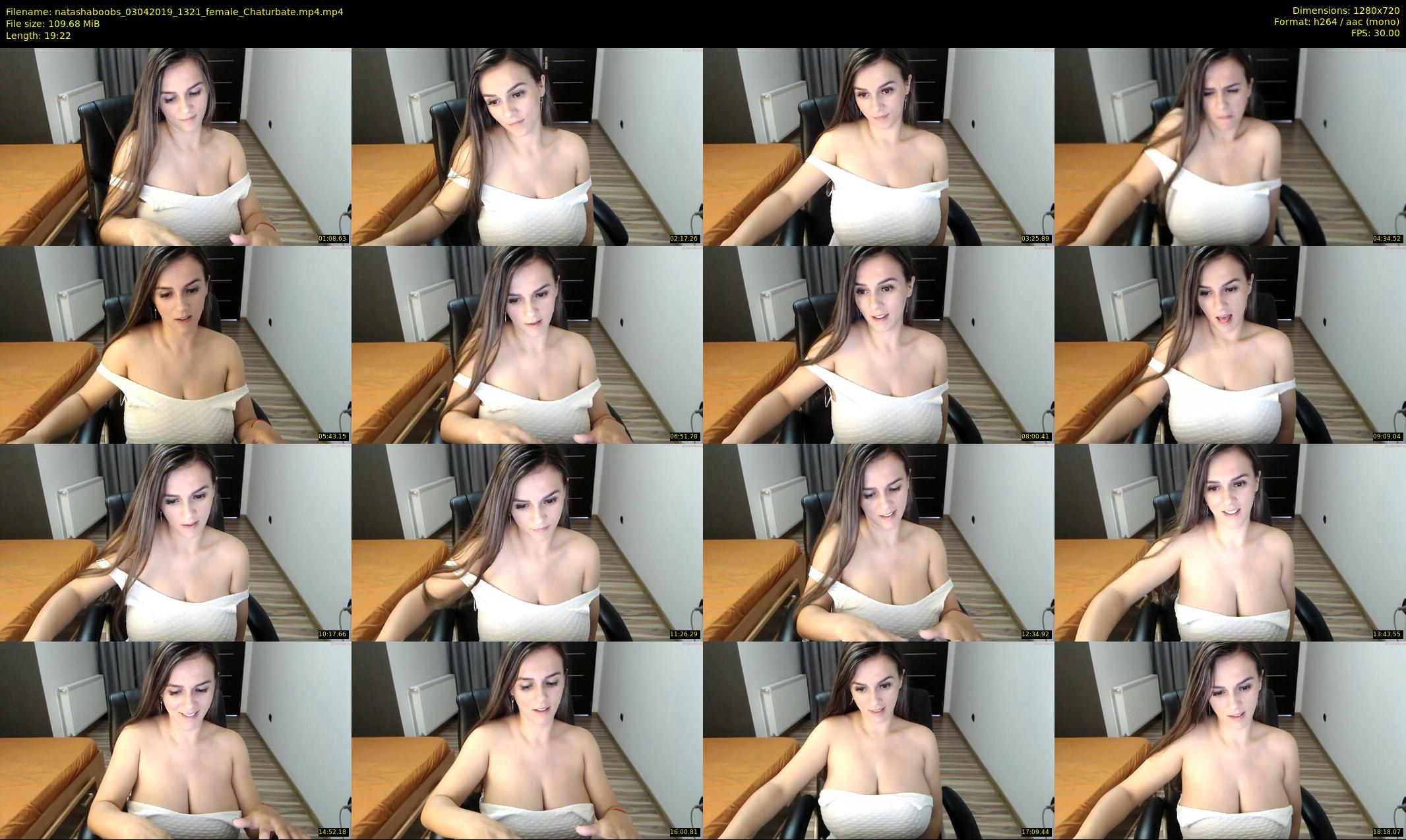 natashaboobs — 20 minute Chaturbate female cam show recording, 720p, Apr 3, 2019