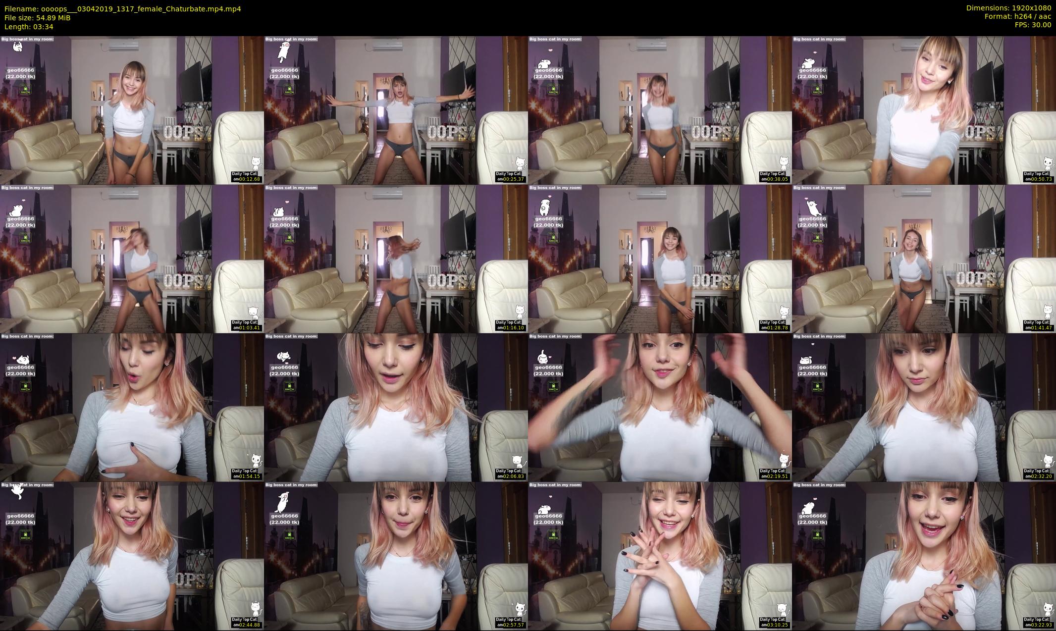 oooops__ — 4 minute Chaturbate female cam show recording, 1080p, Apr 3, 2019