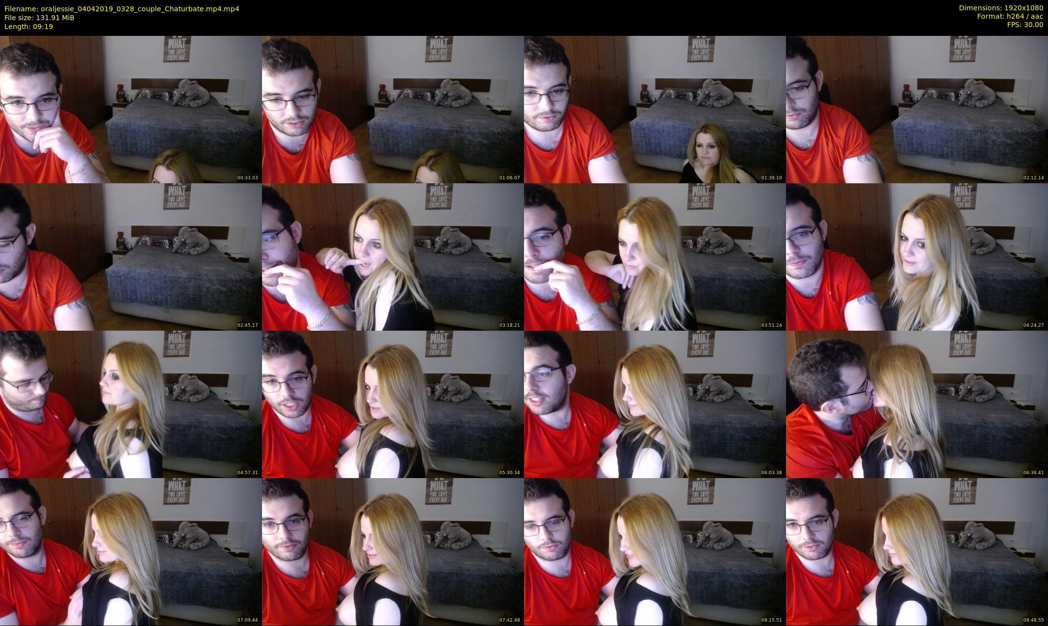 oraljessie — 10 minute Chaturbate couple cam show recording, 1080p, Apr 4, 2019