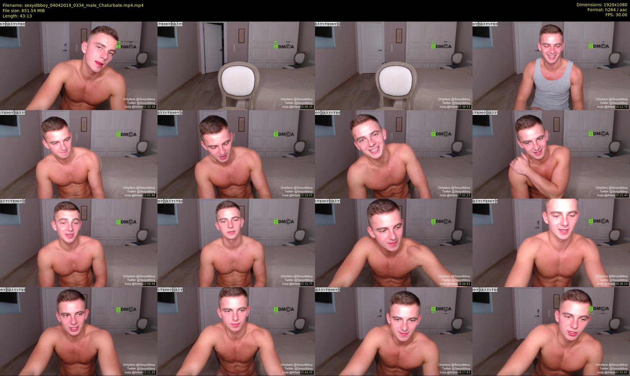 sexystbboy — 44 minute Chaturbate male cam show recording, 1080p, Apr 4, 2019
