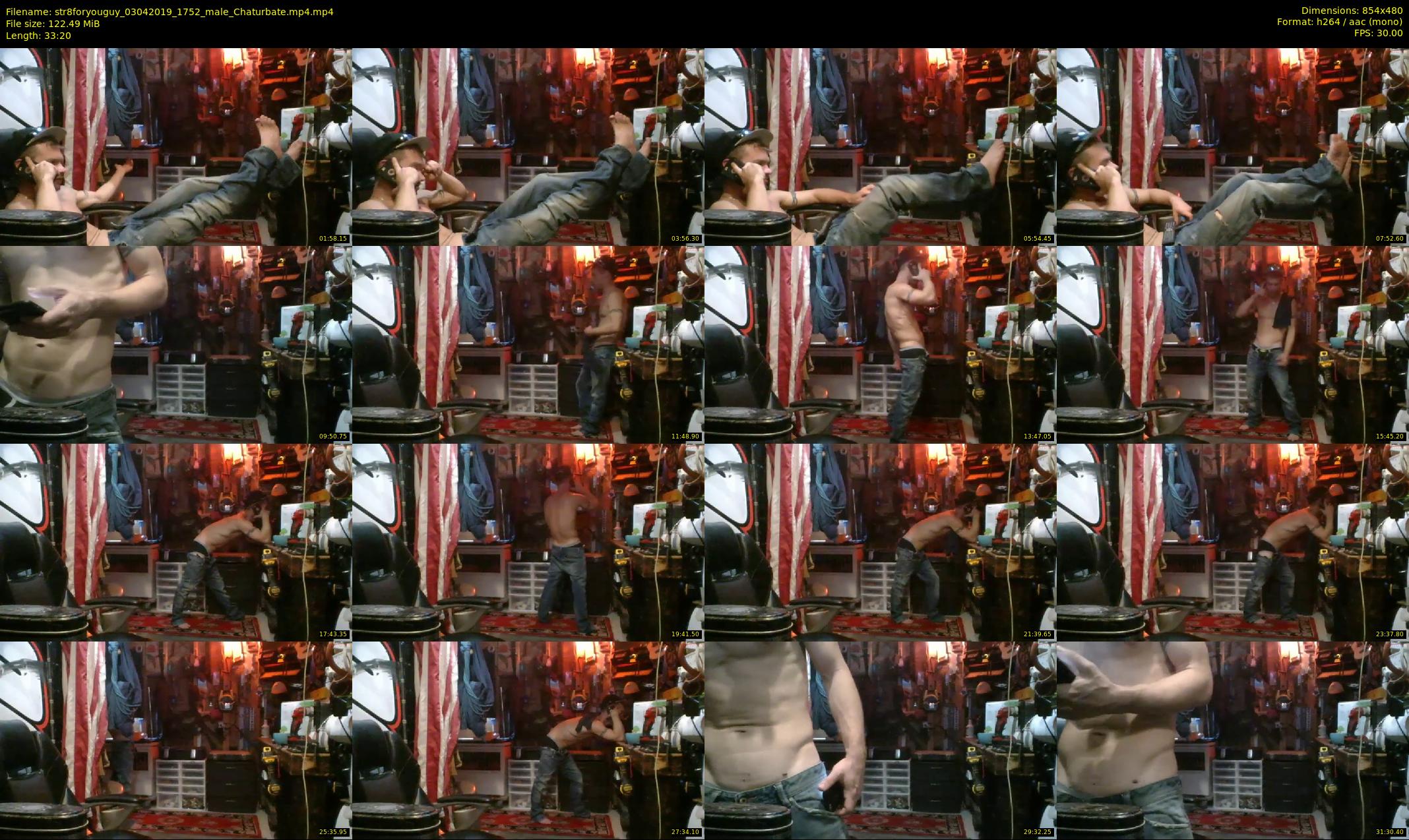 str8foryouguy — 34 minute Chaturbate male cam show recording, 480p, Apr 3, 2019