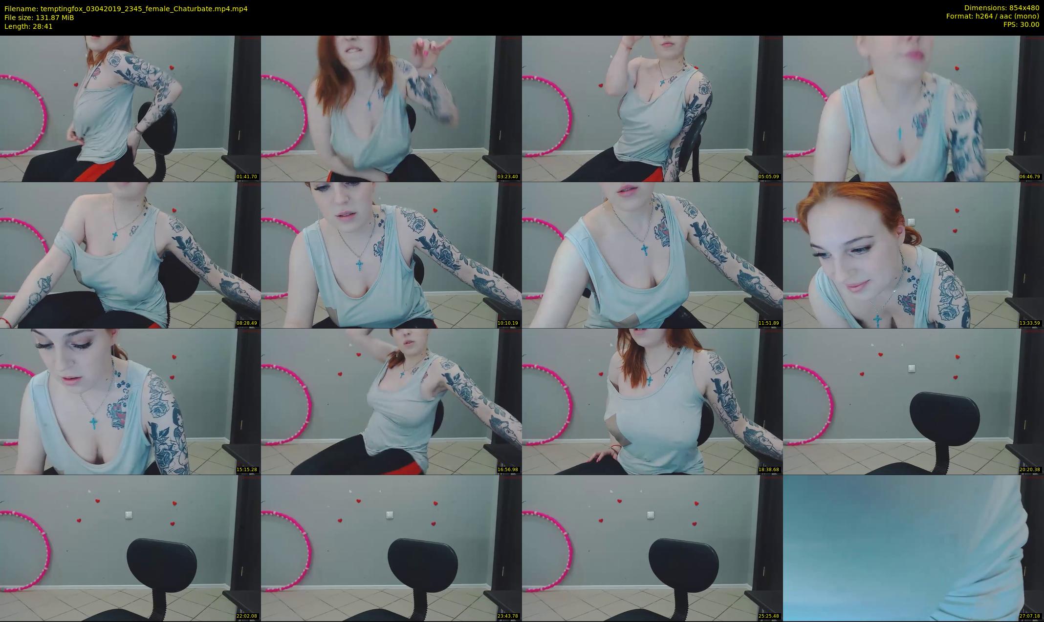 temptingfox — 29 minute Chaturbate female cam show recording, 480p, Apr 3, 2019