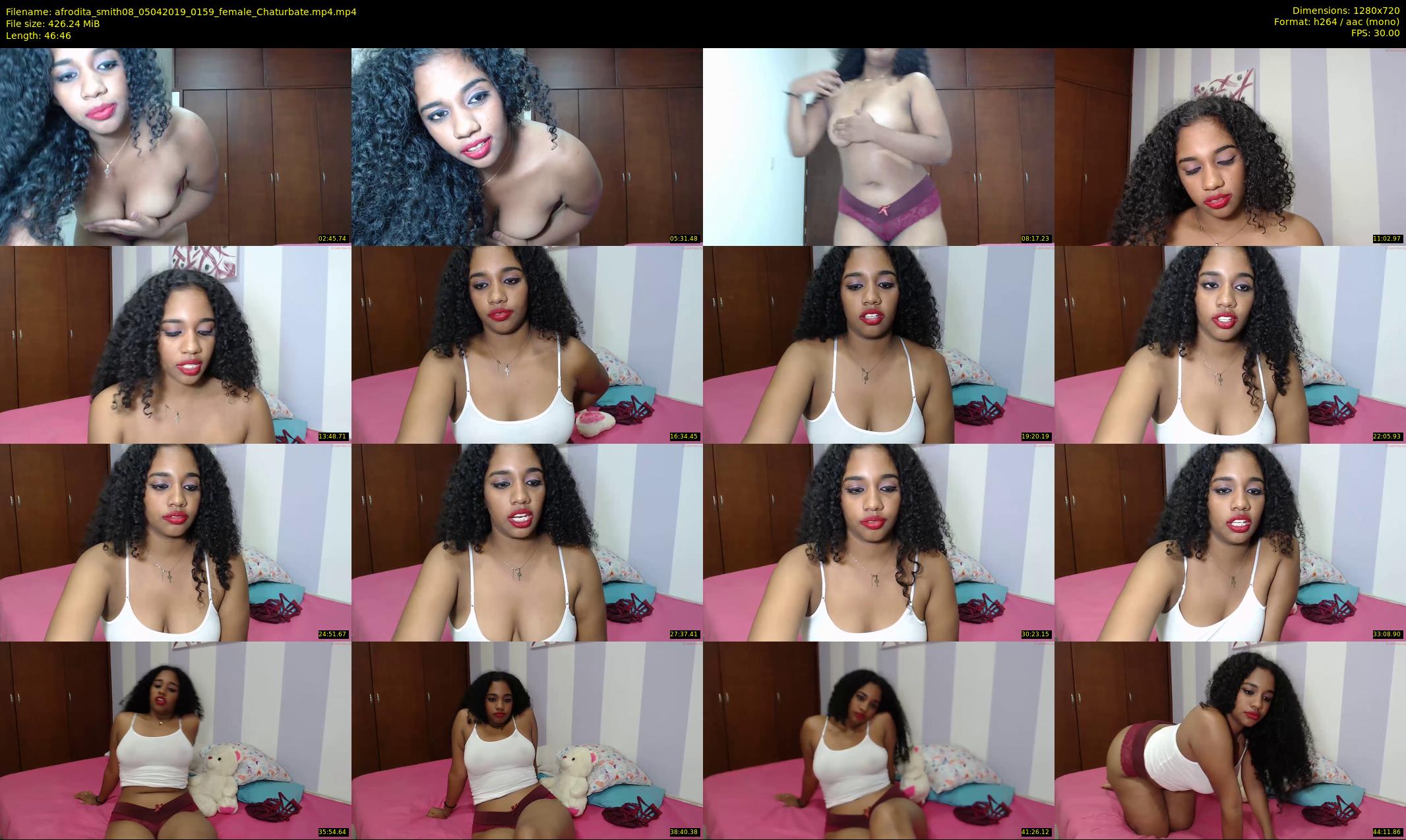 afrodita_smith08 — 47 minute Chaturbate female cam show recording, 720p, Apr 5, 2019