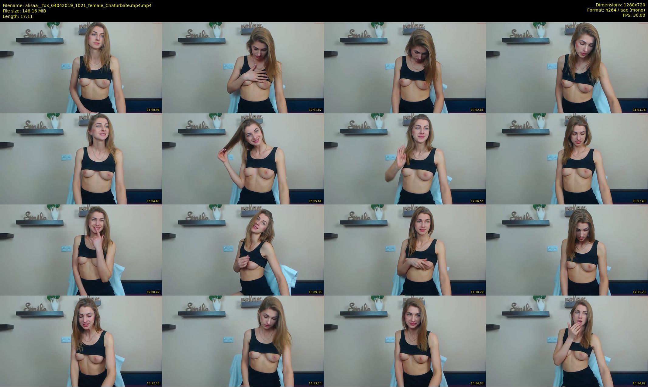 alisaa__fox — 18 minute Chaturbate female cam show recording, 720p, Apr 4, 2019