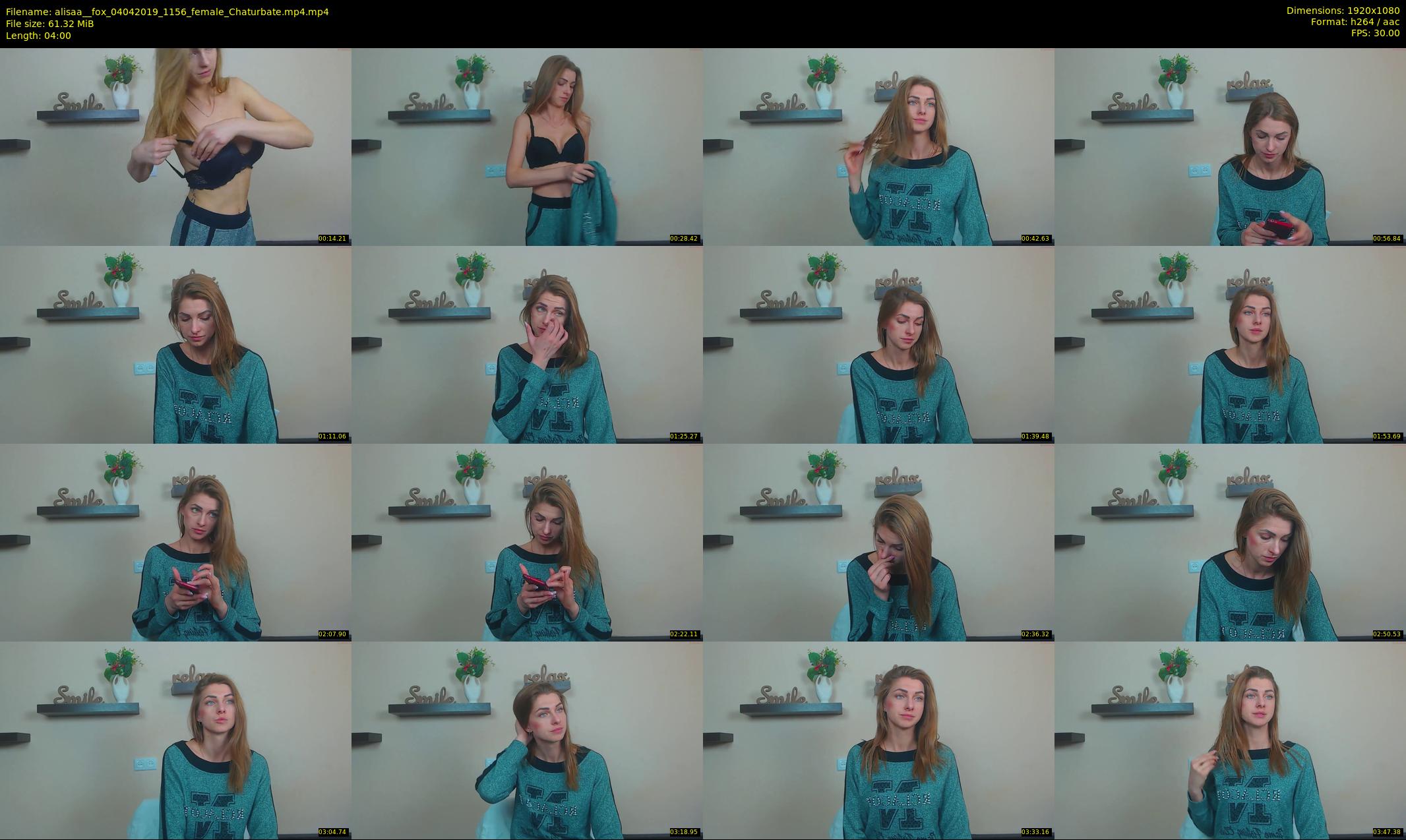alisaa__fox — 4 minute Chaturbate female cam show recording, 1080p, Apr 4, 2019