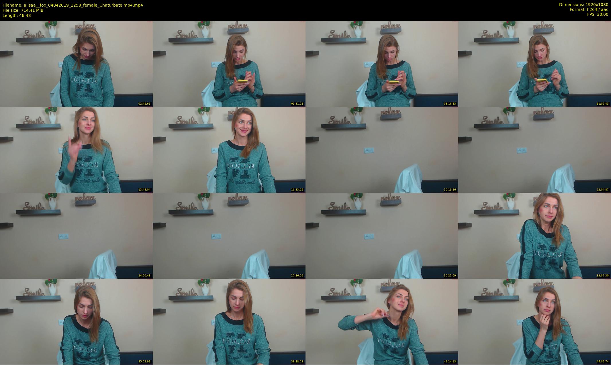 alisaa__fox — 47 minute Chaturbate female cam show recording, 1080p, Apr 4, 2019