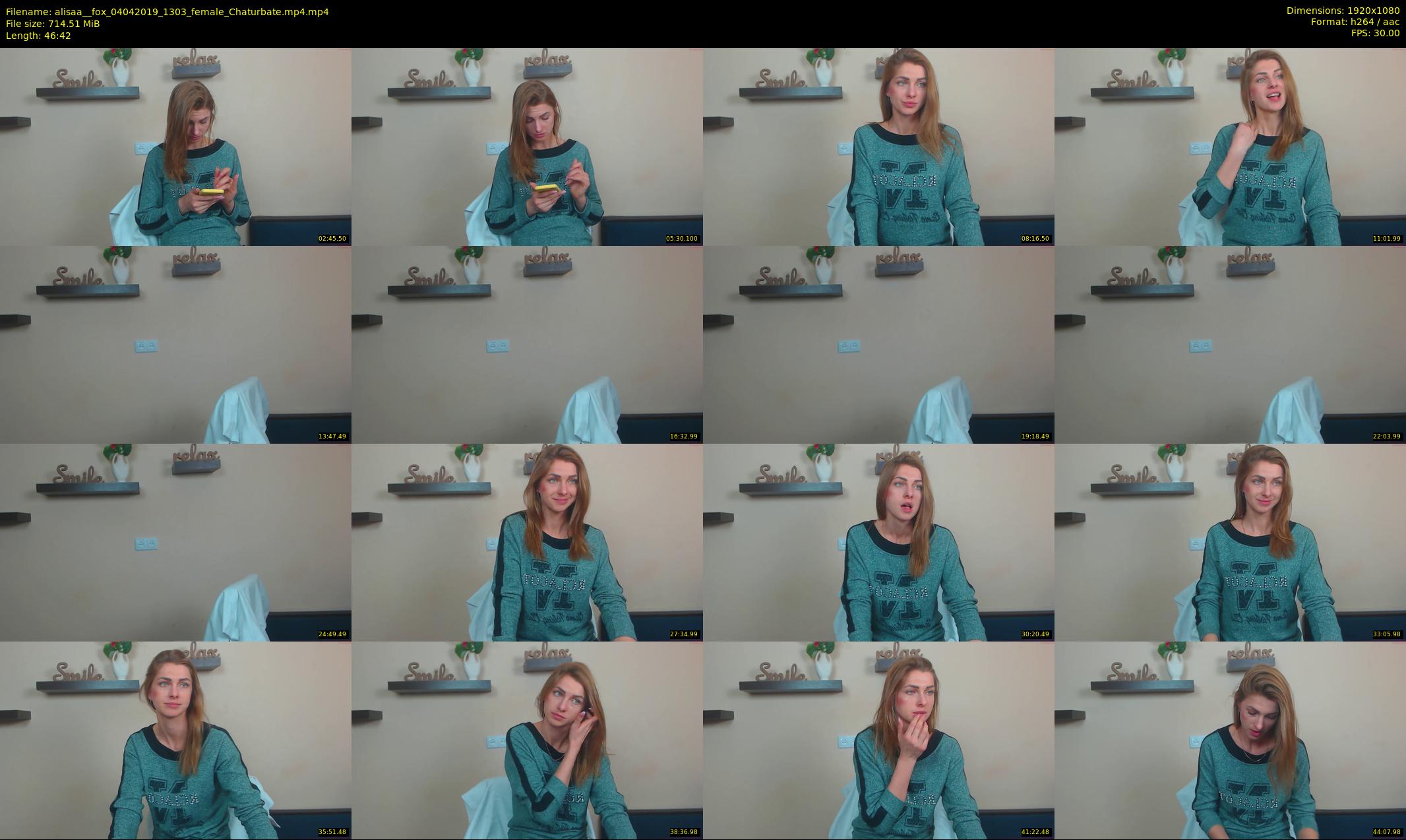 alisaa__fox — 47 minute Chaturbate female cam show recording, 1080p, Apr 4, 2019